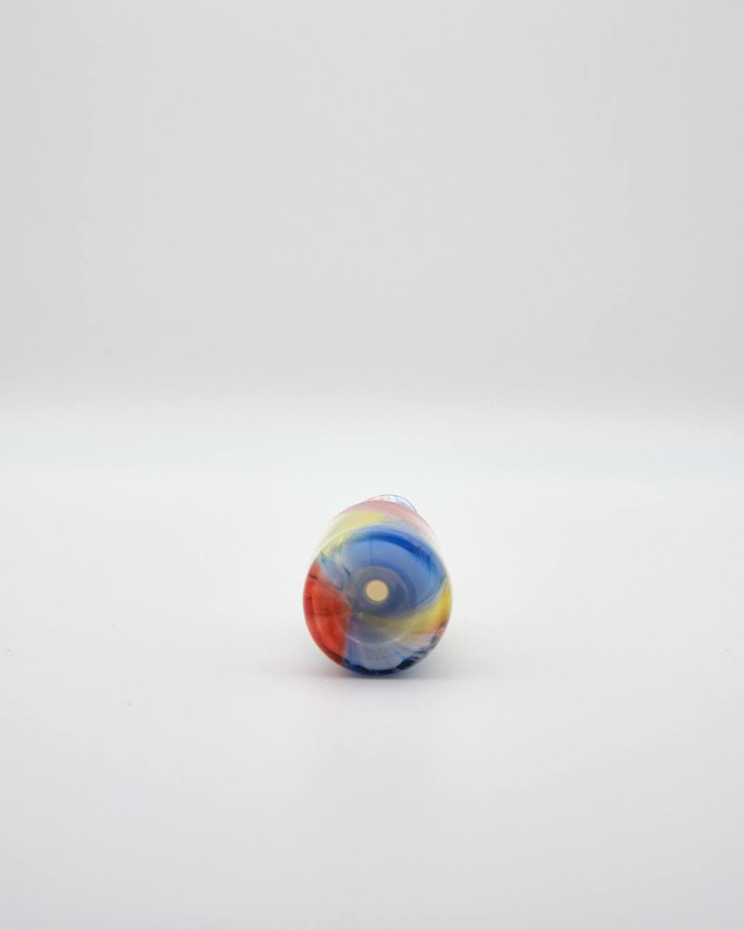 luxurious art piece - Red/Blue/Yellow One Hitter Bottle by Scomo