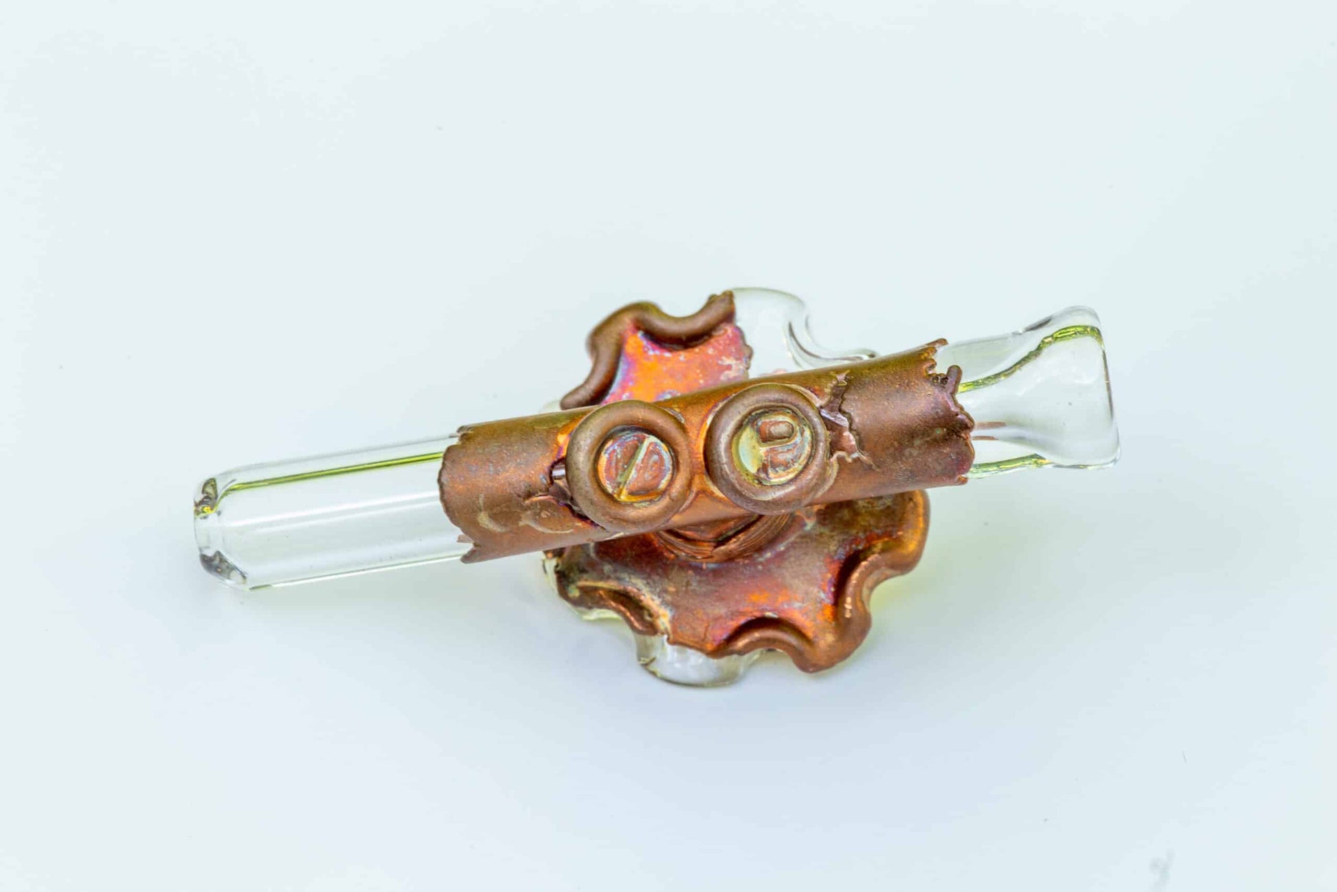meticulously crafted art piece - Copper/Glass Onie by Snic Barnes x Zach P