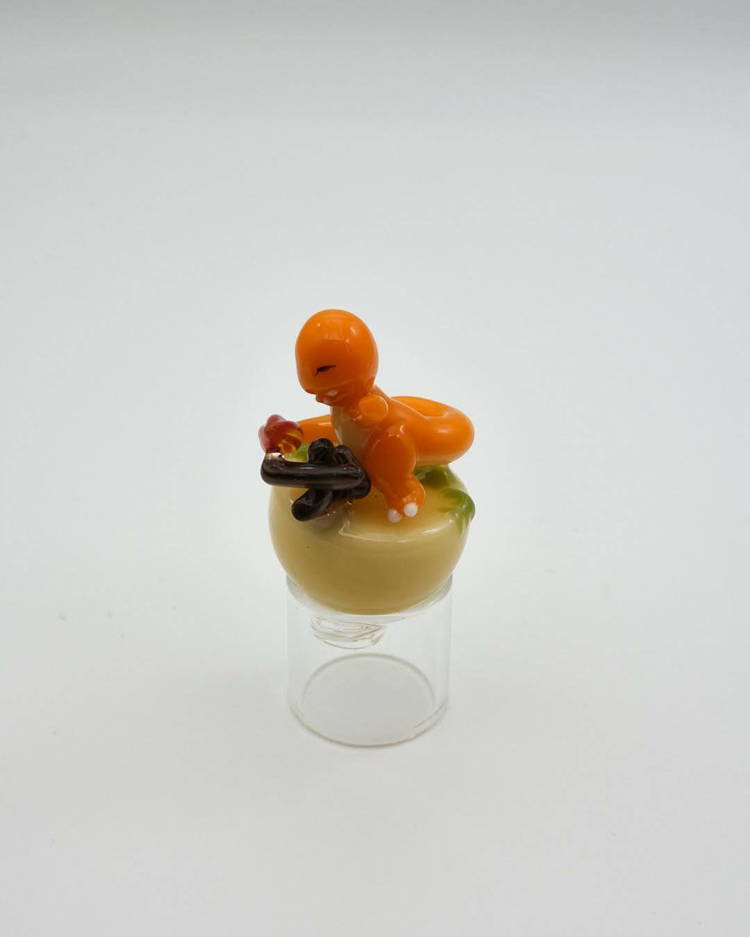 exclusive design of the Charmander Spinner Cap By Saiyan Glass