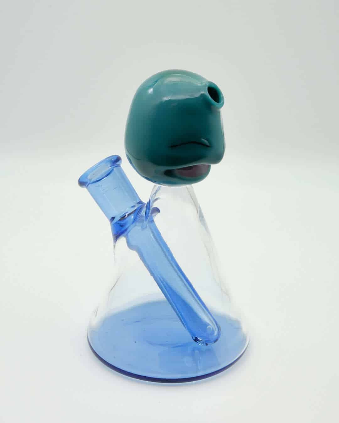 heady design of the Squirtle Jammer Rig by Saiyan Glass