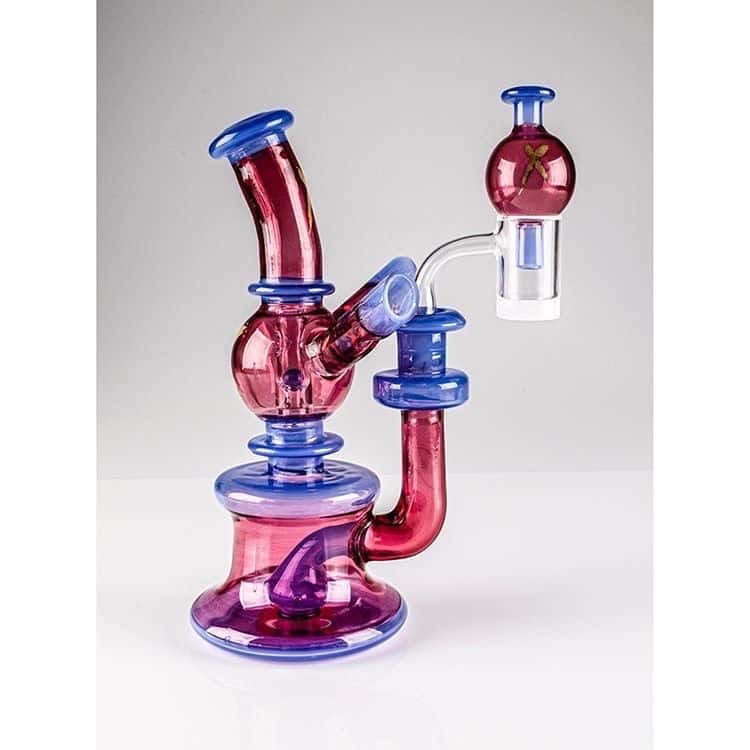 heady design of the Color Xhalerator Rig (w/ Case & Carb Cap) by Robert Mickelsen