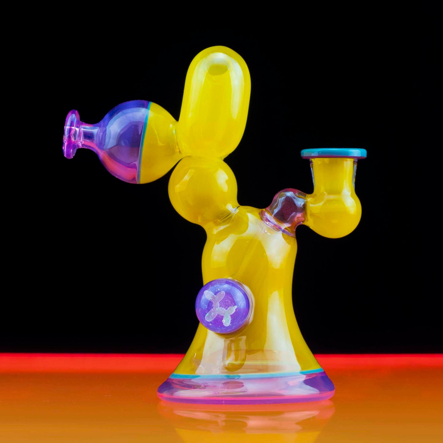 heady art piece - [Design 1] Deluxe Patterned Balloon Dog Head Banger Hanger Jammer (w/ Signed 1200 Pelican Case) by Blitzkriega