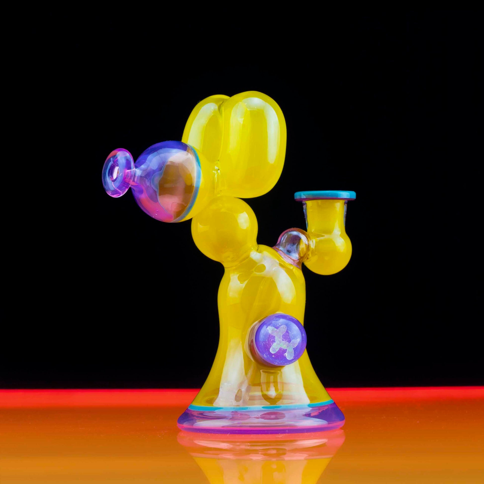 heady art piece - [Design 1] Deluxe Patterned Balloon Dog Head Banger Hanger Jammer (w/ Signed 1200 Pelican Case) by Blitzkriega