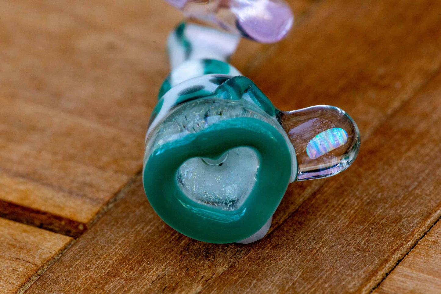 sophisticated art piece - Turquoise Onie w/ Hearts by Sakibomb