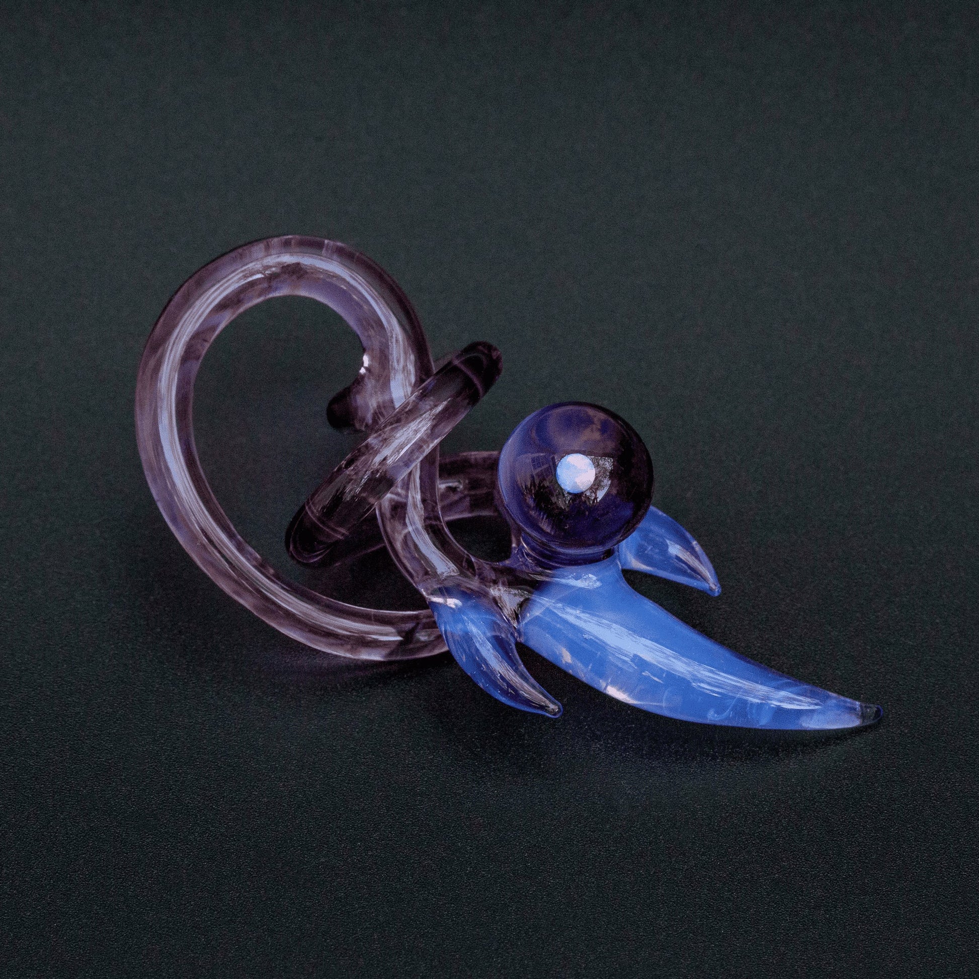 artisan-crafted glass pendant - Purple Pendant by Cambria Glass