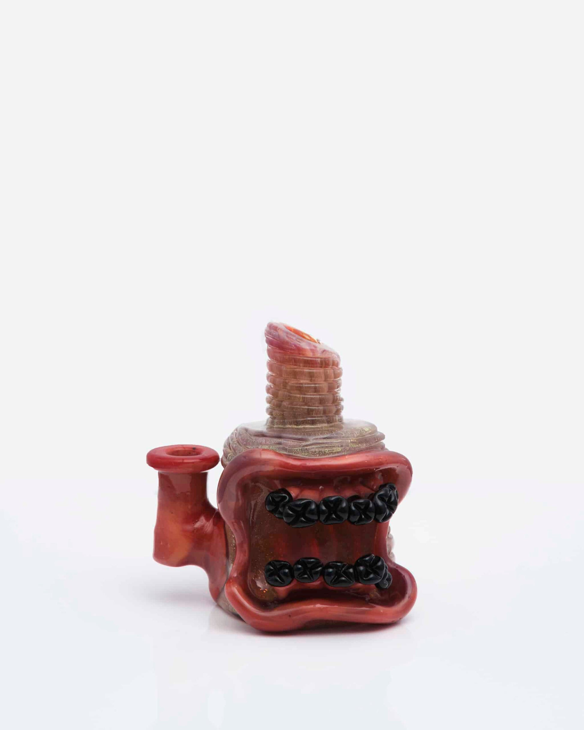 artisan-crafted design of the Mystery Dichro & Tequila Sunrise Mini Face Rig w/ Matching Carb Cap by FrostysFresh