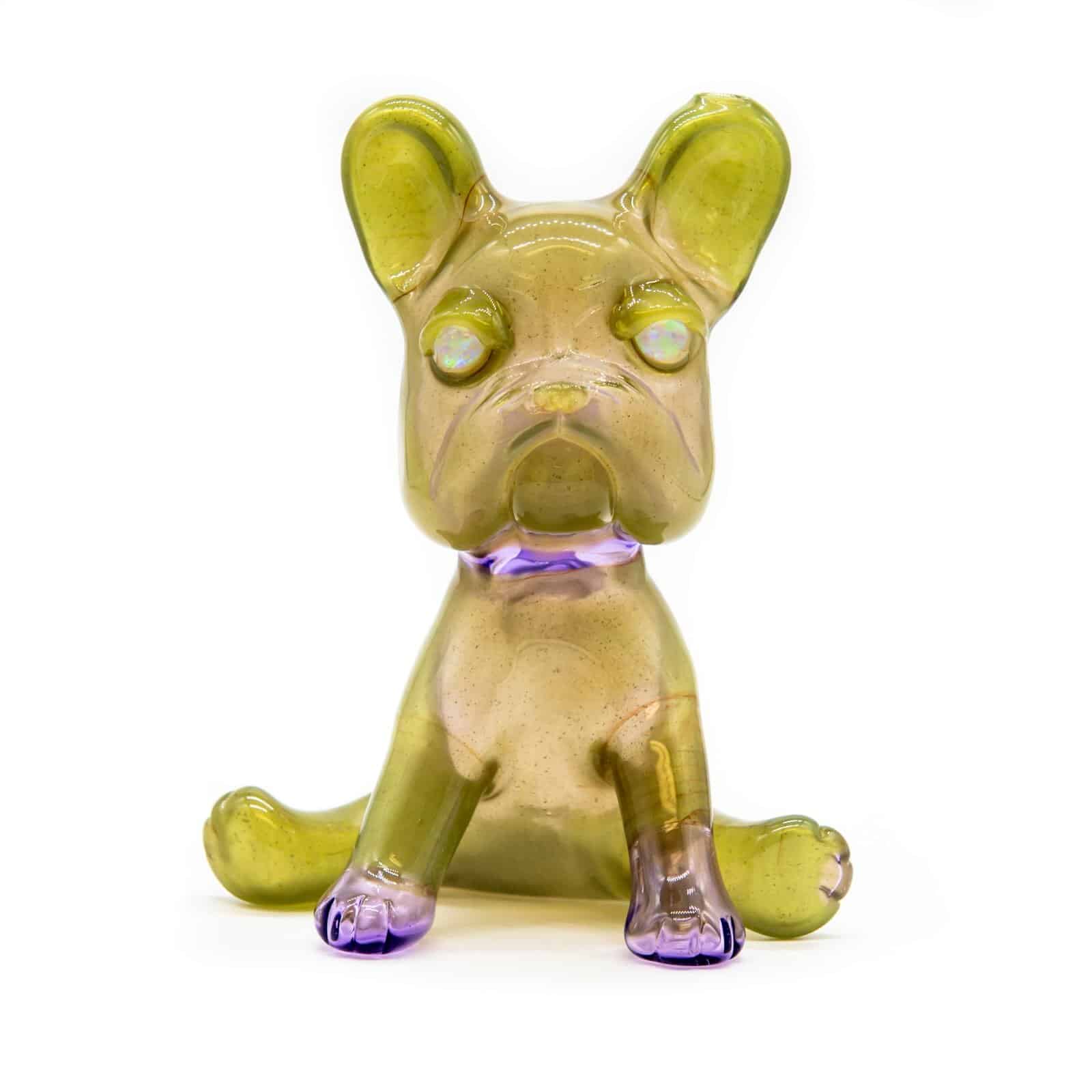 exquisite design of the [SW1] Hulk Cheese CFL/Purple Rain Full-size Frenchie Rig with Opal Eyes Set by Swanny (w/ matching Opal Eyes Frenchie Pendant, Frenchie Spinner Cap, Bobblehead Opal Eyes Pendant, a Swanny Moodmat, and