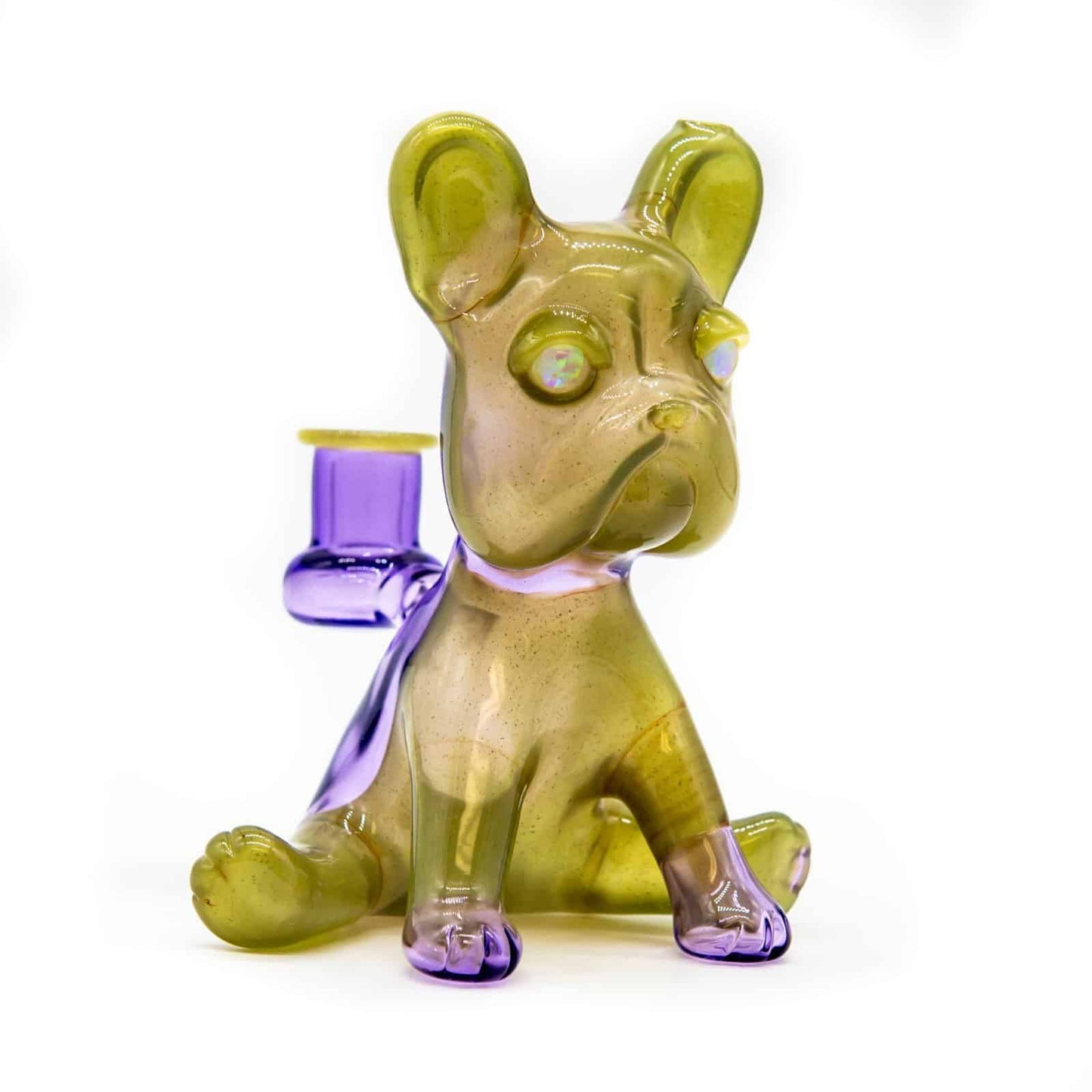 exquisite design of the [SW1] Hulk Cheese CFL/Purple Rain Full-size Frenchie Rig with Opal Eyes Set by Swanny (w/ matching Opal Eyes Frenchie Pendant, Frenchie Spinner Cap, Bobblehead Opal Eyes Pendant, a Swanny Moodmat, and