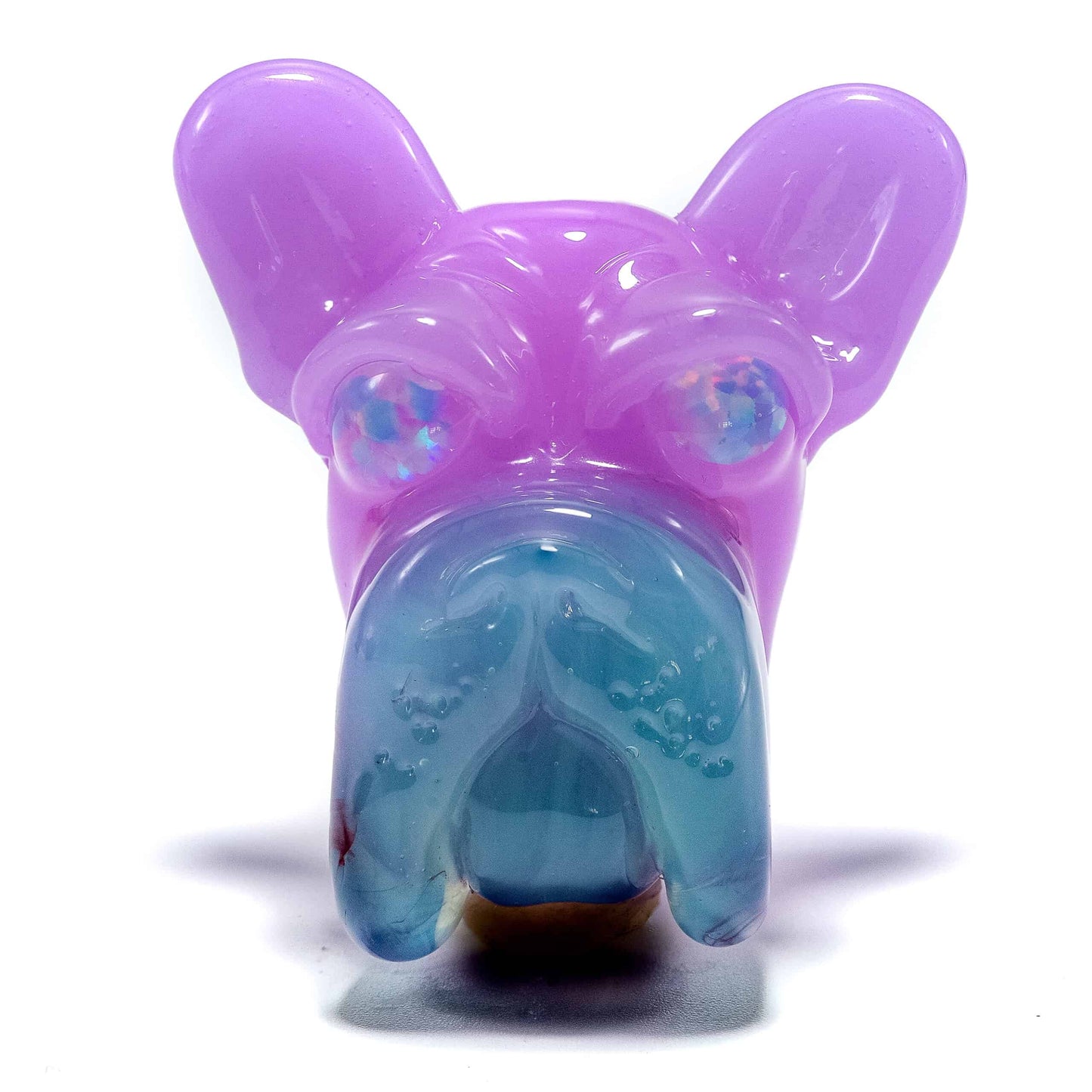 innovative glass pendant - [SW6] Cotton Candy/Zen Frenchie Recycler with Opal Eyes Set by Swanny (w/ matching Opal Eyes Frenchie Pendant, Frenchie Spinner Cap, Bobblehead Opal Eyes Pendant, a Swanny Moodmat, and a signed 1300 P