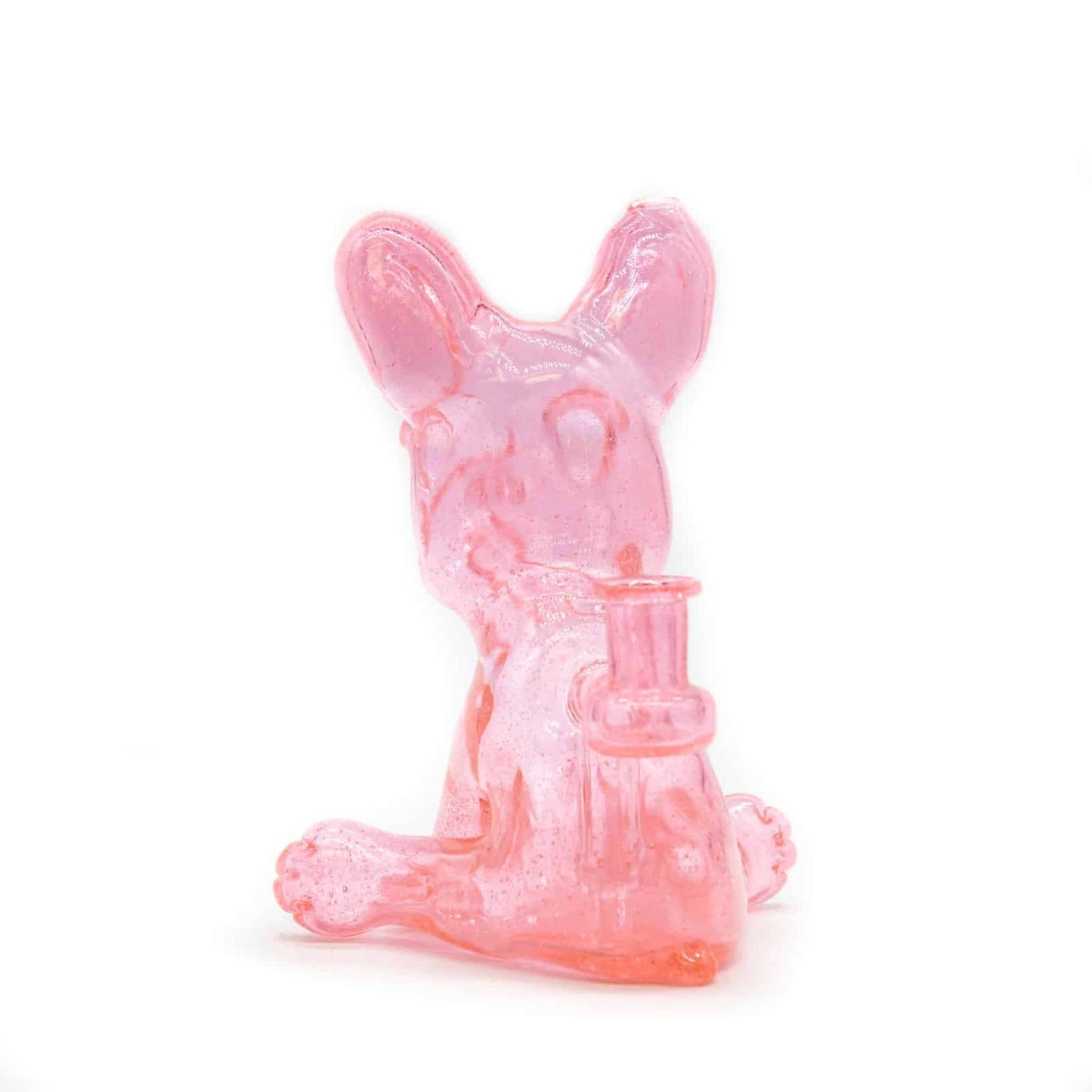 sophisticated glass pendant - [SW4] Pink Lollipop Frenchie Recycler with Opal Eyes Set by Swanny (w/ matching Opal Eyes Frenchie Pendant, Frenchie Spinner Cap, Bobblehead Opal Eyes Pendant, a Swanny Moodmat, and a signed 1300 Peli