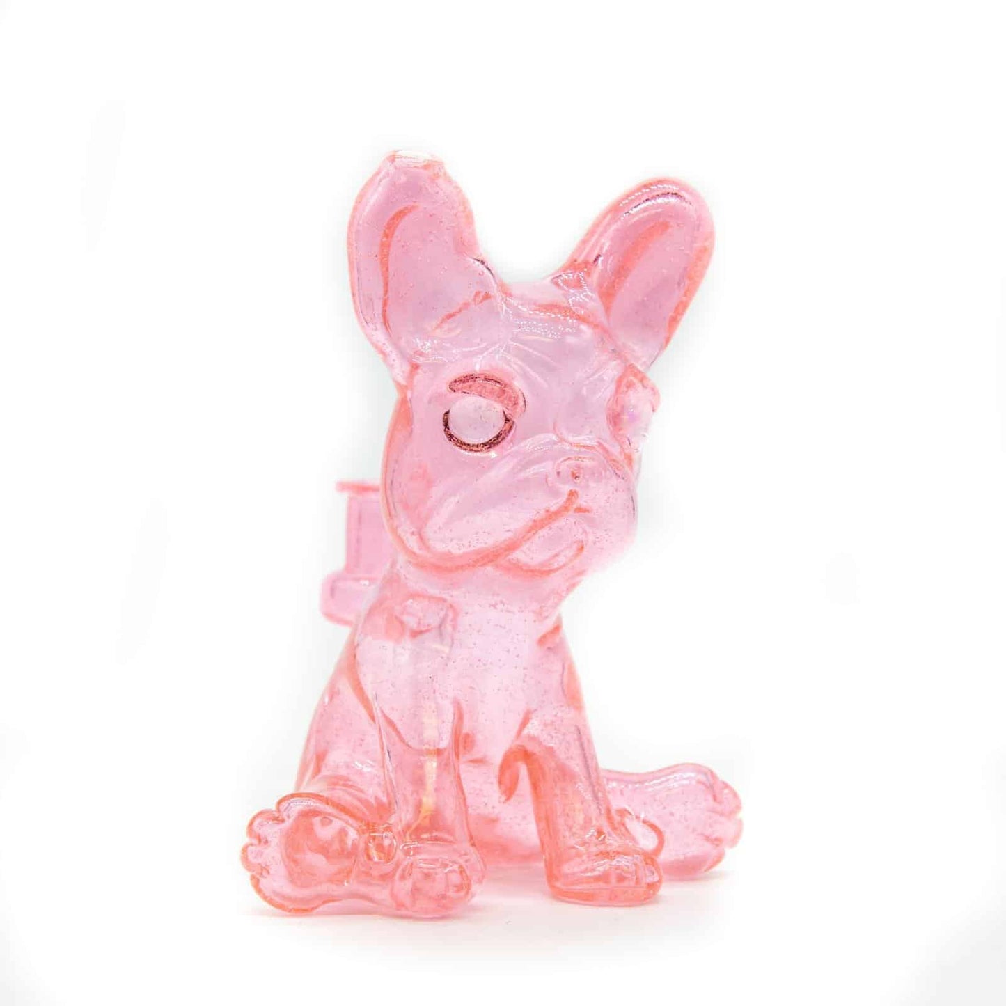 sophisticated glass pendant - [SW4] Pink Lollipop Frenchie Recycler with Opal Eyes Set by Swanny (w/ matching Opal Eyes Frenchie Pendant, Frenchie Spinner Cap, Bobblehead Opal Eyes Pendant, a Swanny Moodmat, and a signed 1300 Peli