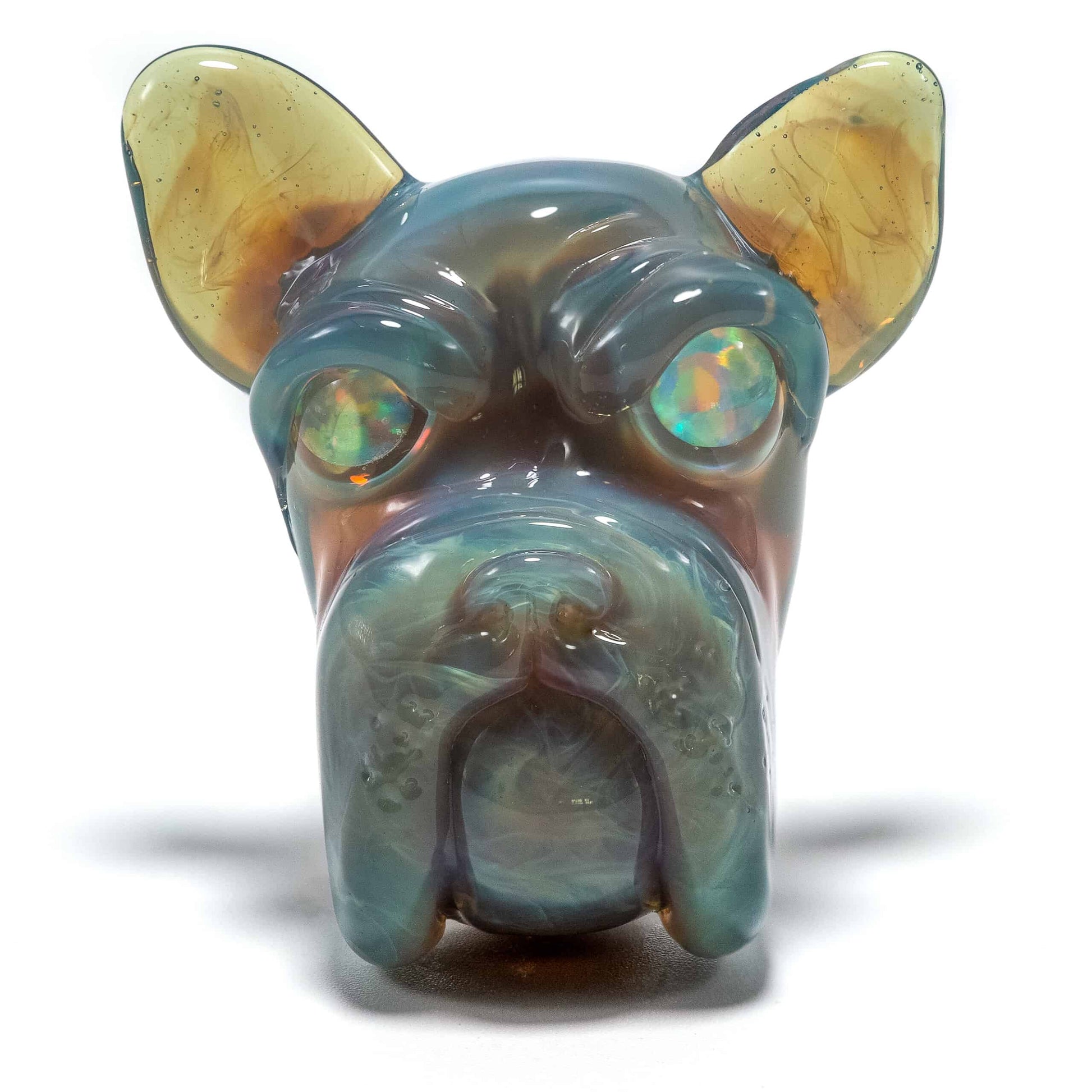 luxurious design of the [SW2]  Mirage CFL Full-size Frenchie Rig with Opal Eyes Set by Swanny (w/ matching Opal Eyes Frenchie Pendant, Frenchie Spinner Cap, Bobblehead Opal Eyes Pendant, a Swanny Moodmat, and a signed 1300 P