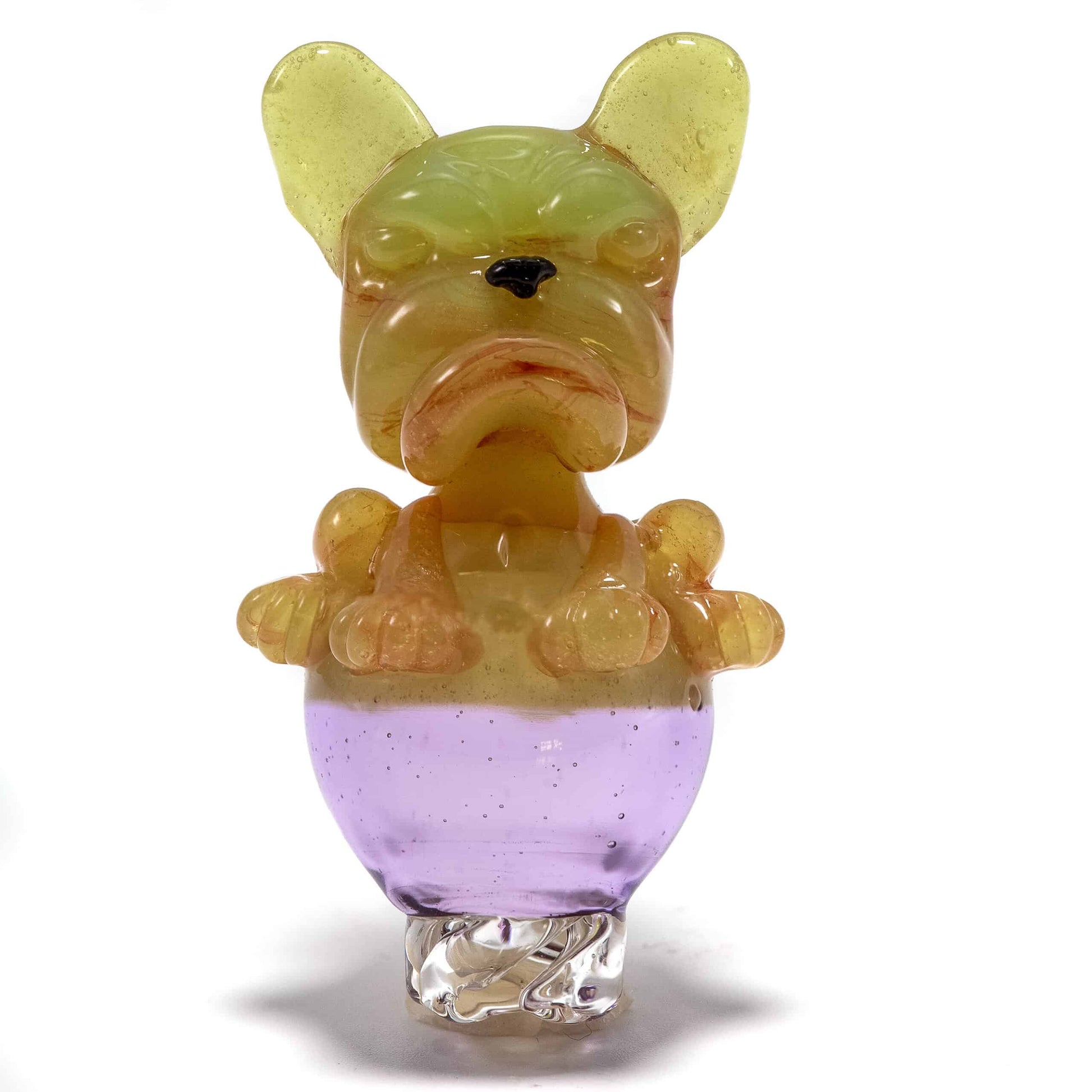 exquisite design of the [SW1] Hulk Cheese CFL/Purple Rain Full-size Frenchie Rig with Opal Eyes Set by Swanny (w/ matching Opal Eyes Frenchie Pendant, Frenchie Spinner Cap, Bobblehead Opal Eyes Pendant, a Swanny Moodmat, and