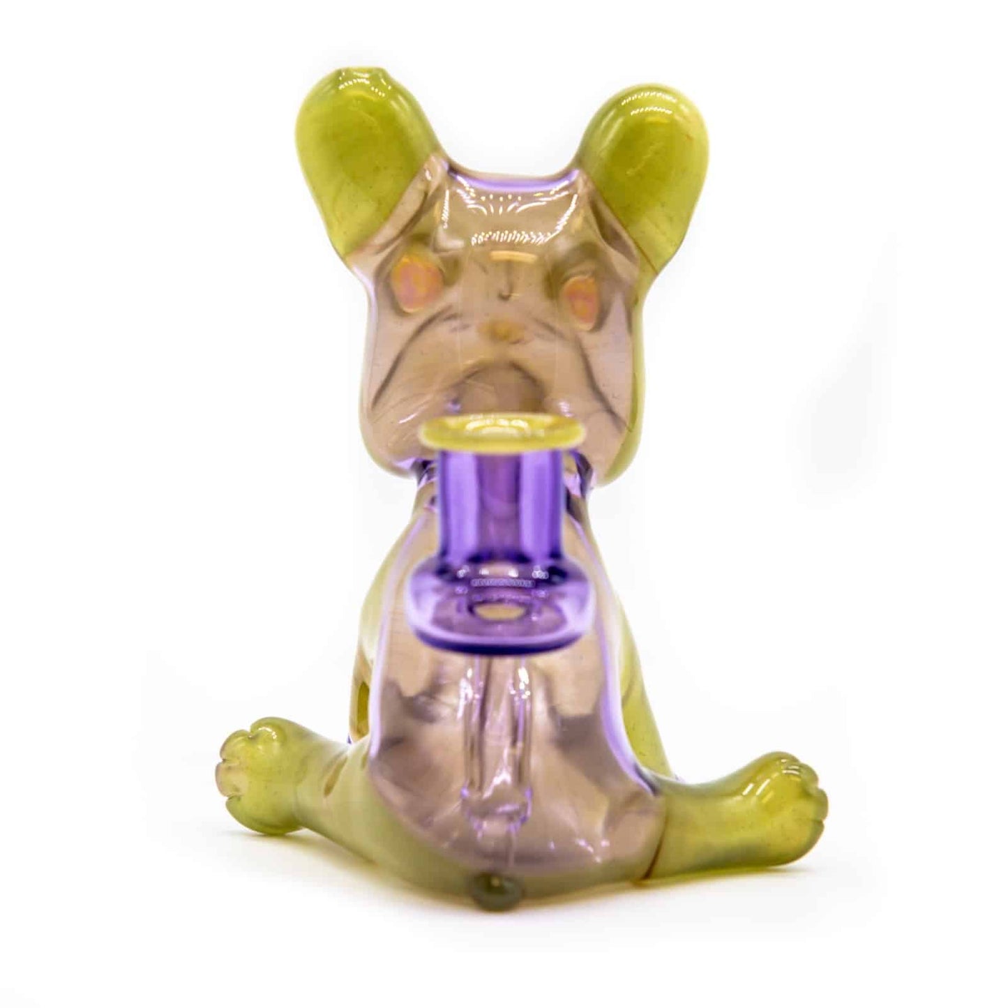 exquisite design of the [SW1] Hulk Cheese CFL/Purple Rain Full-size Frenchie Rig with Opal Eyes Set by Swanny (w/ matching Opal Eyes Frenchie Pendant, Frenchie Spinner Cap, Bobblehead Opal Eyes Pendant, a Swanny Moodmat, and