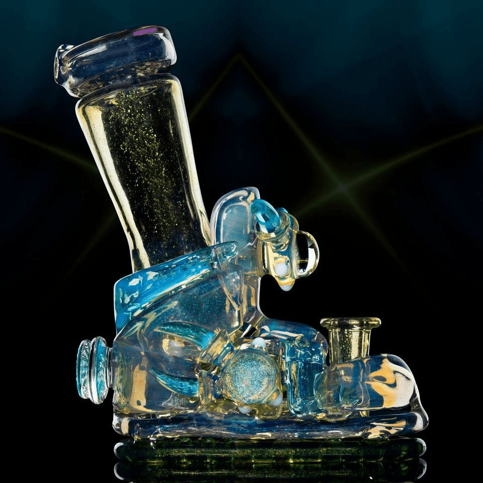 exquisite design of the Warlock Dunk Collab Rig by Hoobs Glass x Alex Ubatuba