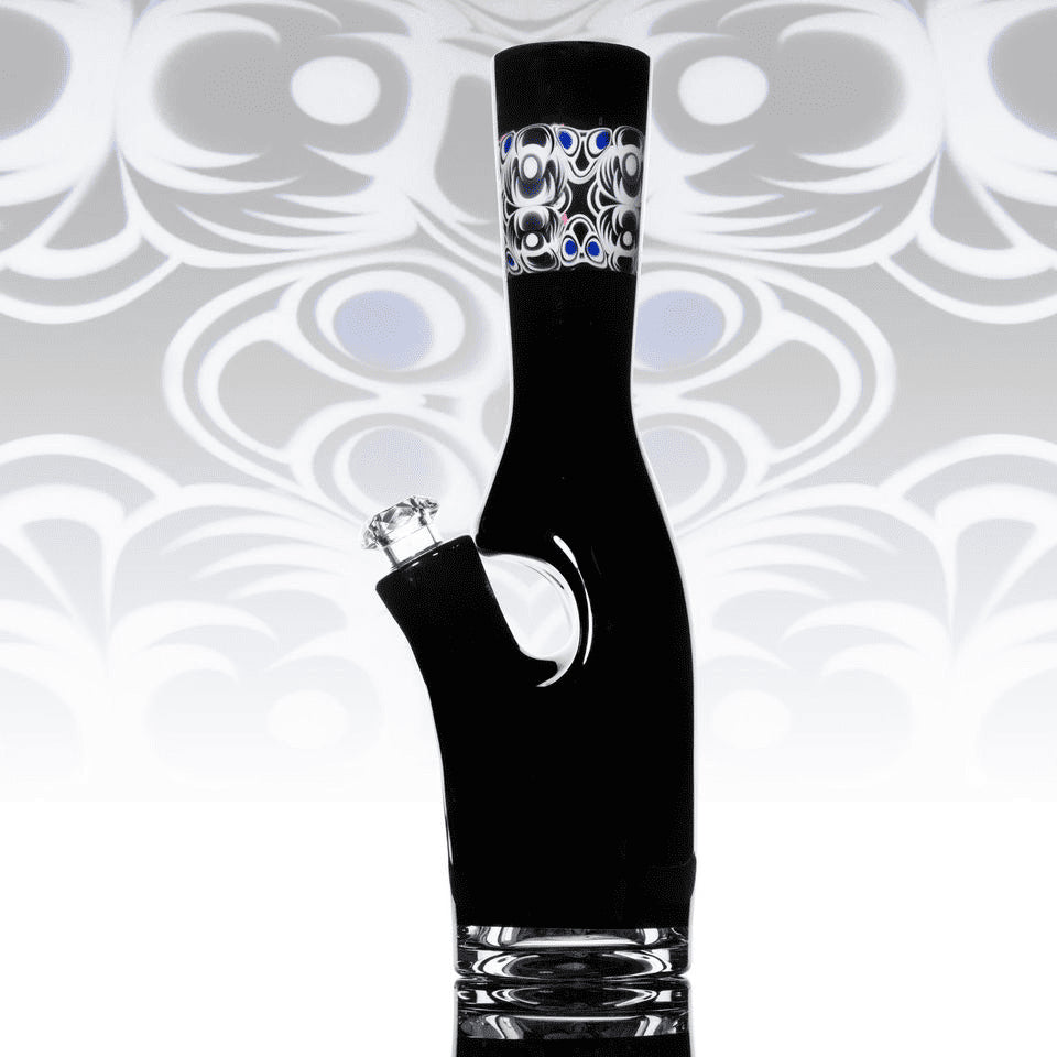 exquisite design of the Collab Sake Bottle Rig by TK Happa x Yoshinori Kondo