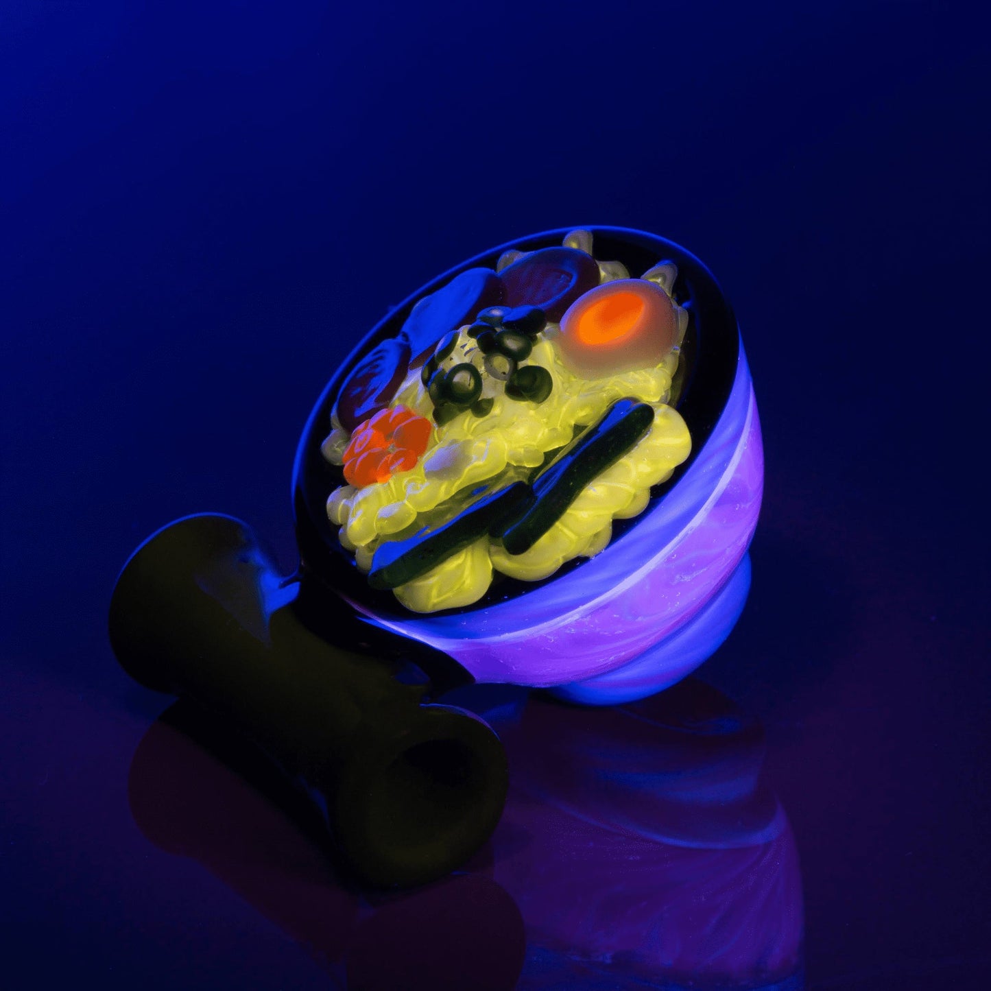 meticulously crafted glass pendant - Standard Incalmo UV Ramen Pendant by Dojo Glass