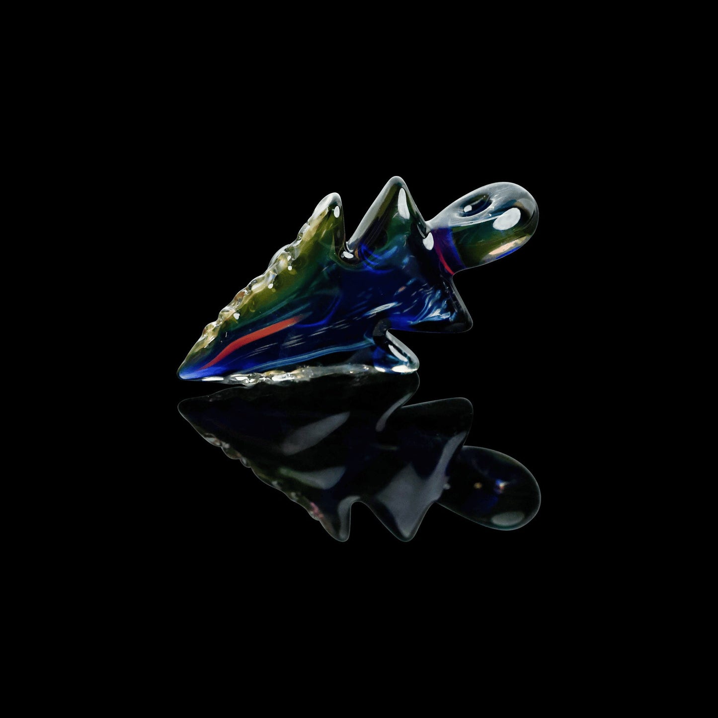 innovative glass pendant - Arrowhead Collab Pendant (B) by Nathan (N8) Miers x Elks That Run (2022 Drop)