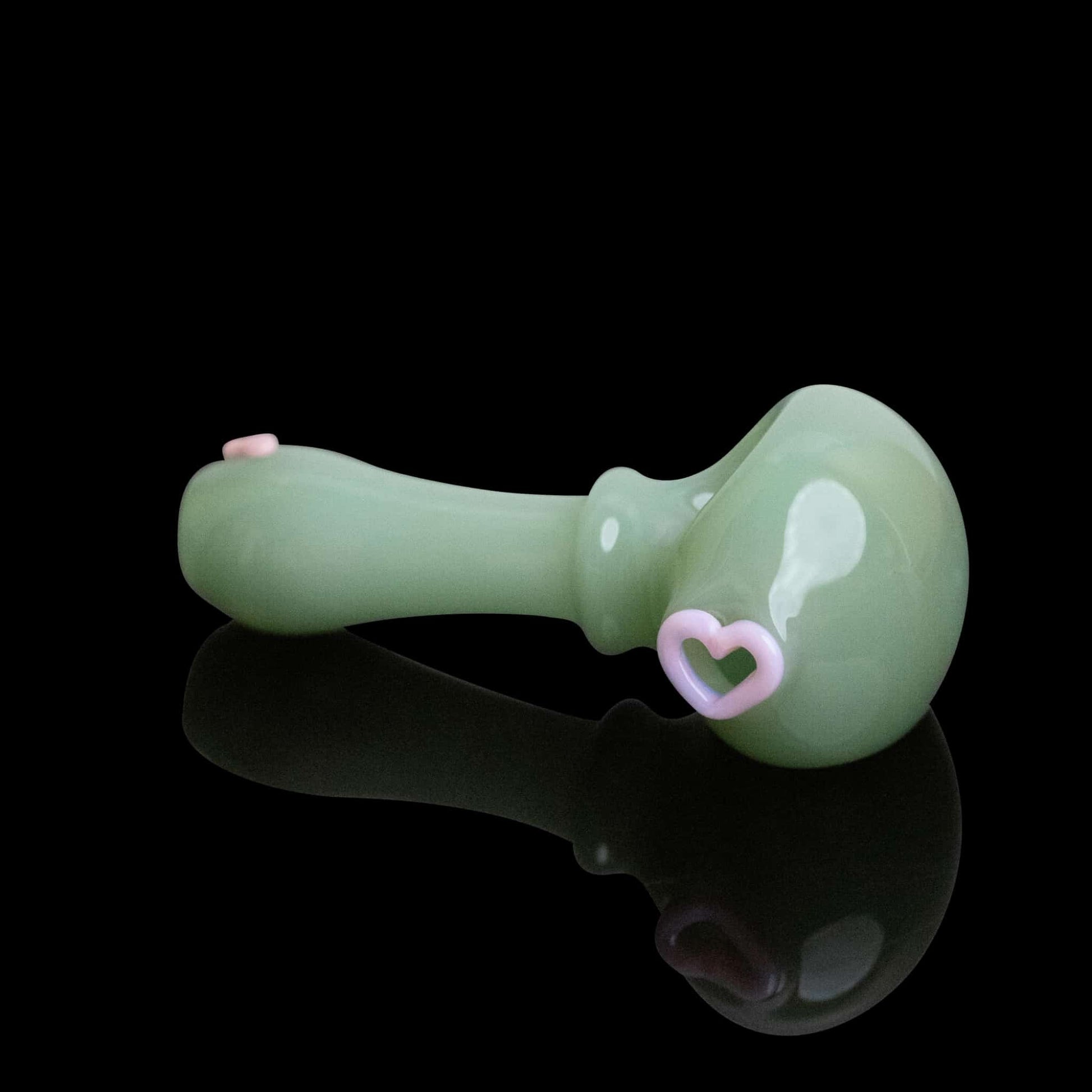 innovative design of the Green Pipe w/ Pink Heart by Sakibomb (2022 Drop)