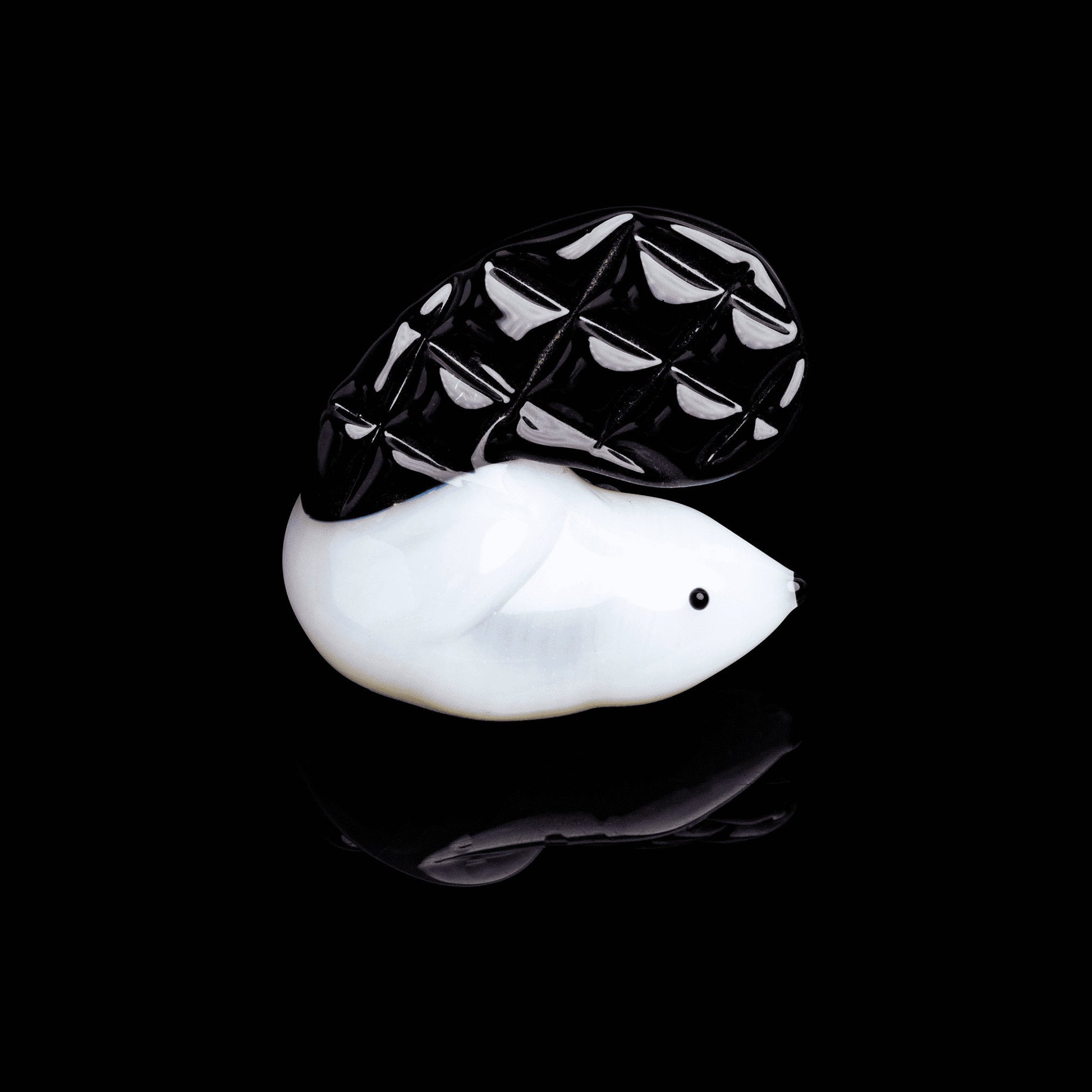 luxurious glass pendant - White Beaver Pendant by Preston Hanna (2022 Drop)