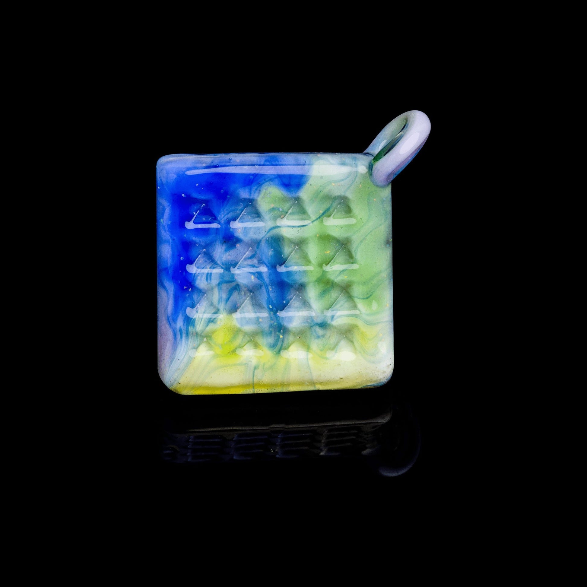 luxurious glass pendant - Scribble Waffle Pendant (B) by Scomo Moanet x Preston Hanna (2022 Drop)