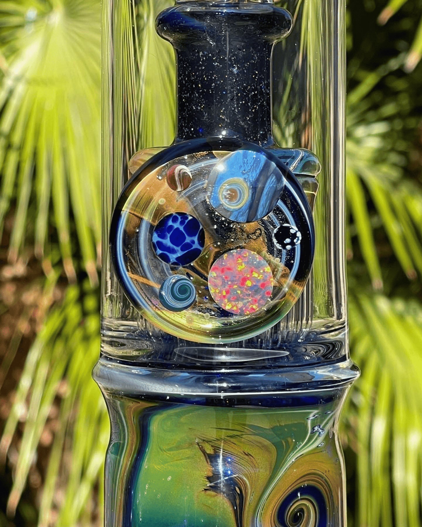 innovative art piece - Galactic Double Bub by Jolex Glass x Leisure Glass