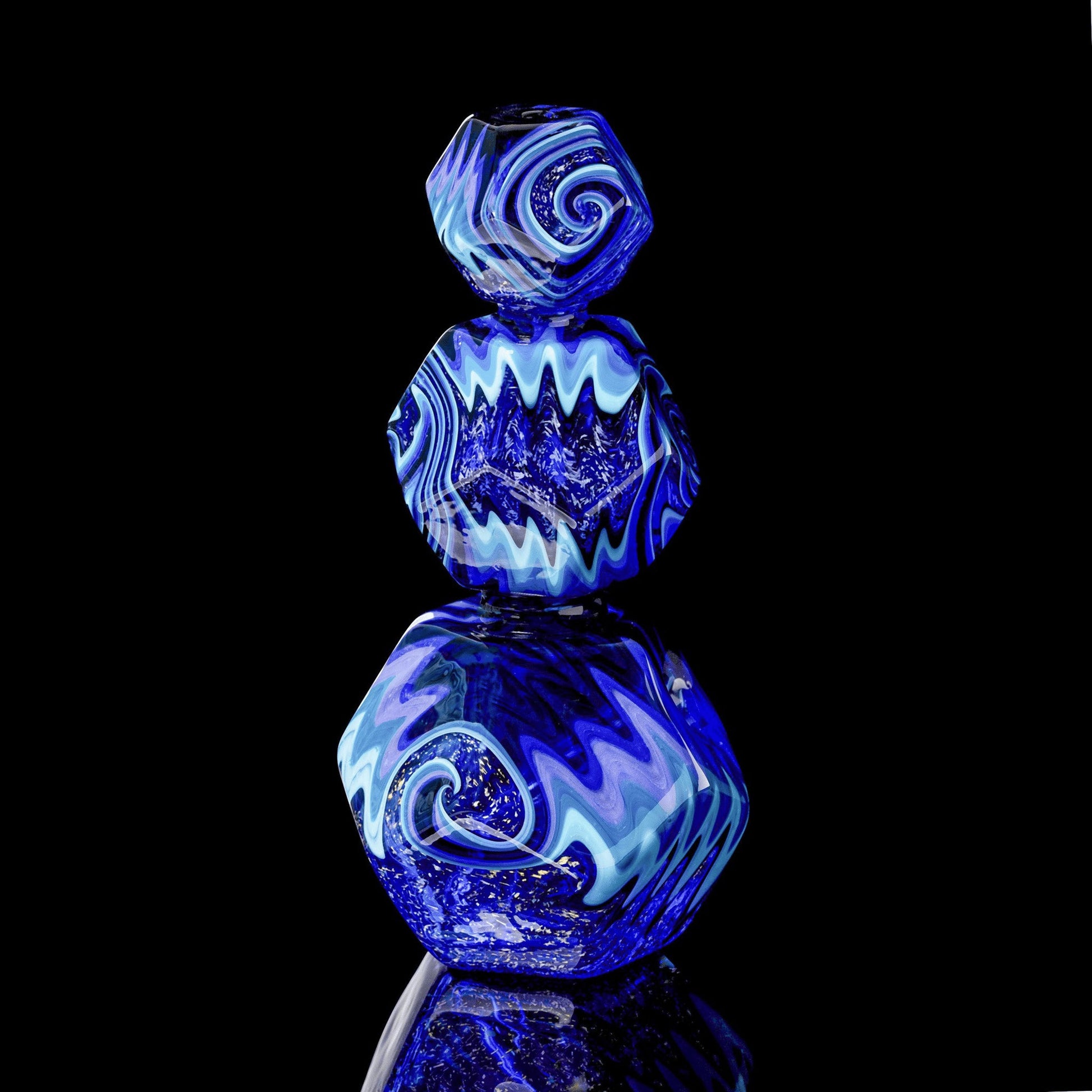 hand-blown design of the Collab Rig by Bhaller Glass x Kuhns Glass (2022 Drop)
