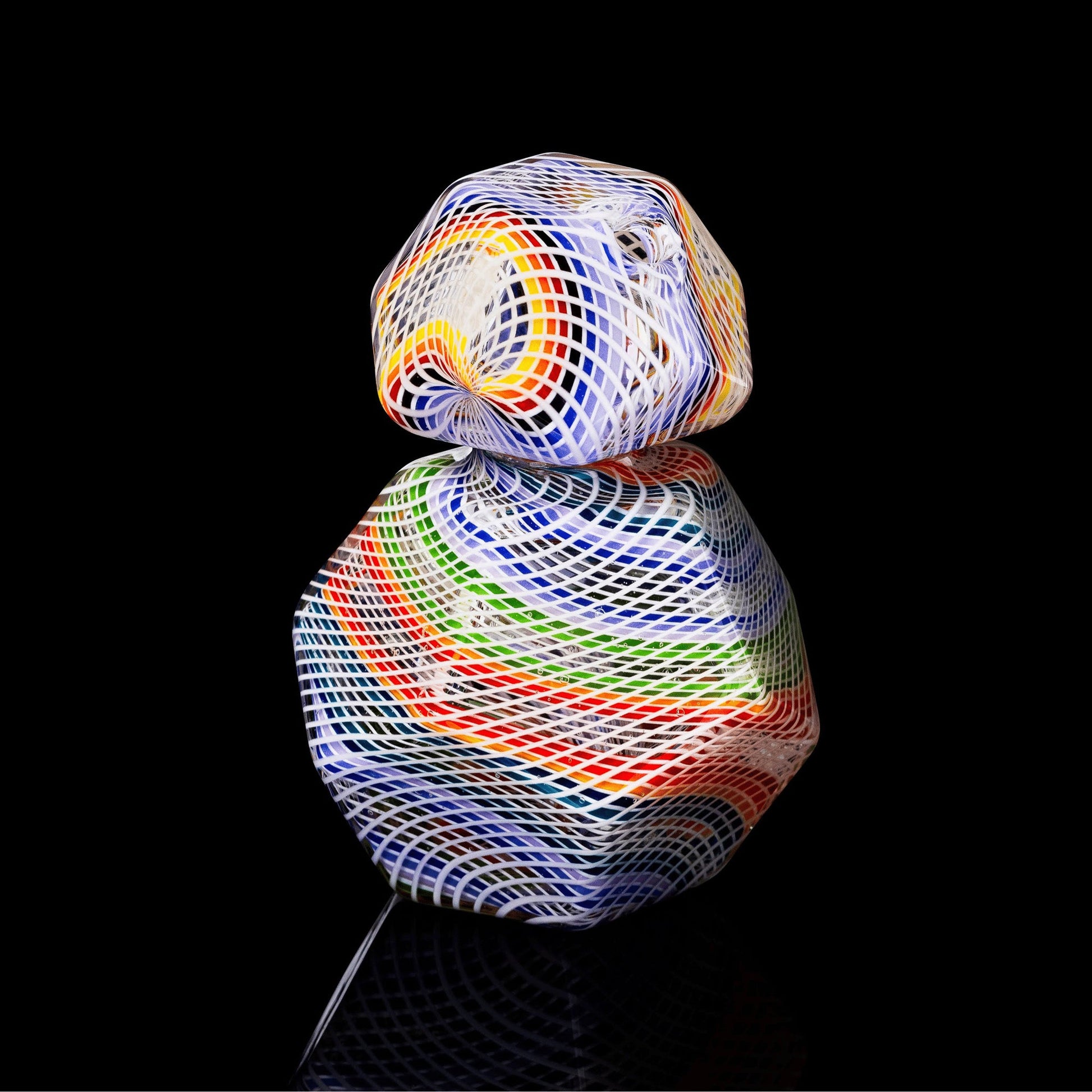 hand-blown art piece - Geo Traveler Collab by Future Glass Art x Kuhns Glass (2022 Drop)