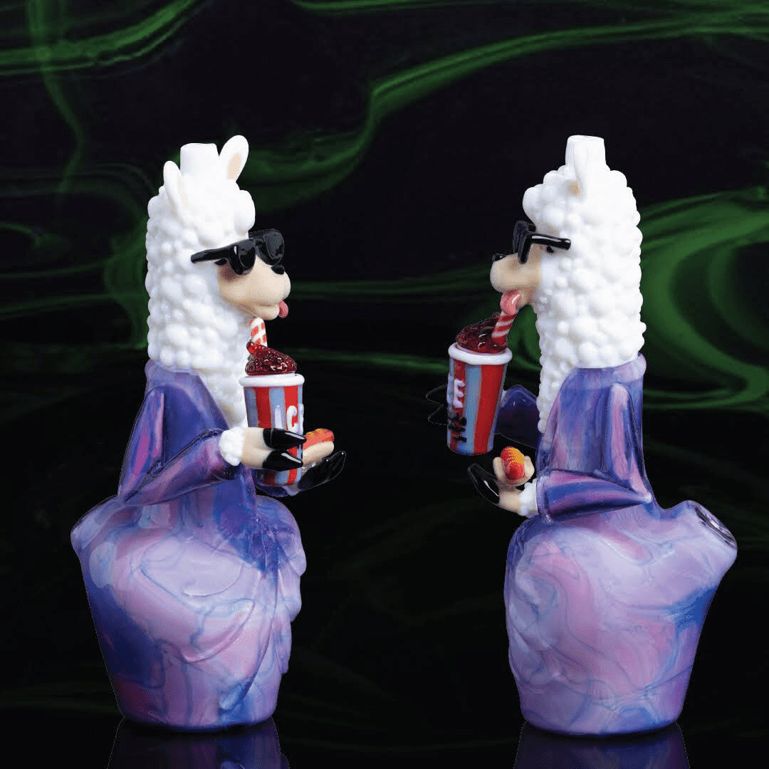 sophisticated art piece - Scribble Llama Collaboration by Hendy Glass x Scomo (2022 Release)