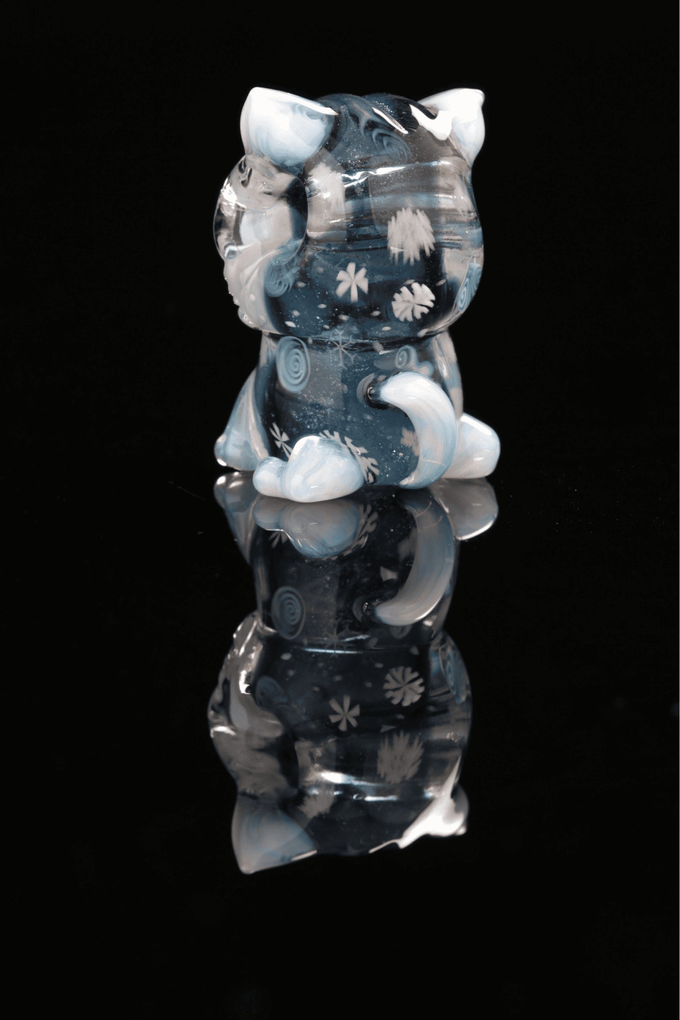 hand-blown glass pendant - Kitty Pendant by Chaka Glass x Nathan Belmont (Belmont’s Beasts) (SOLD)