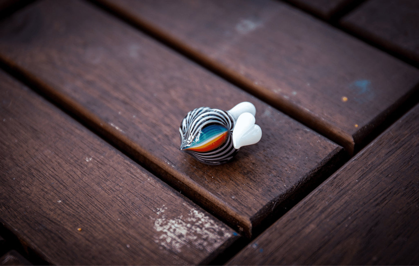 artisan-crafted glass pendant - Pantone Peach Pendant (C) by Preston Hanna x Gnarla Carla (2022 Release)