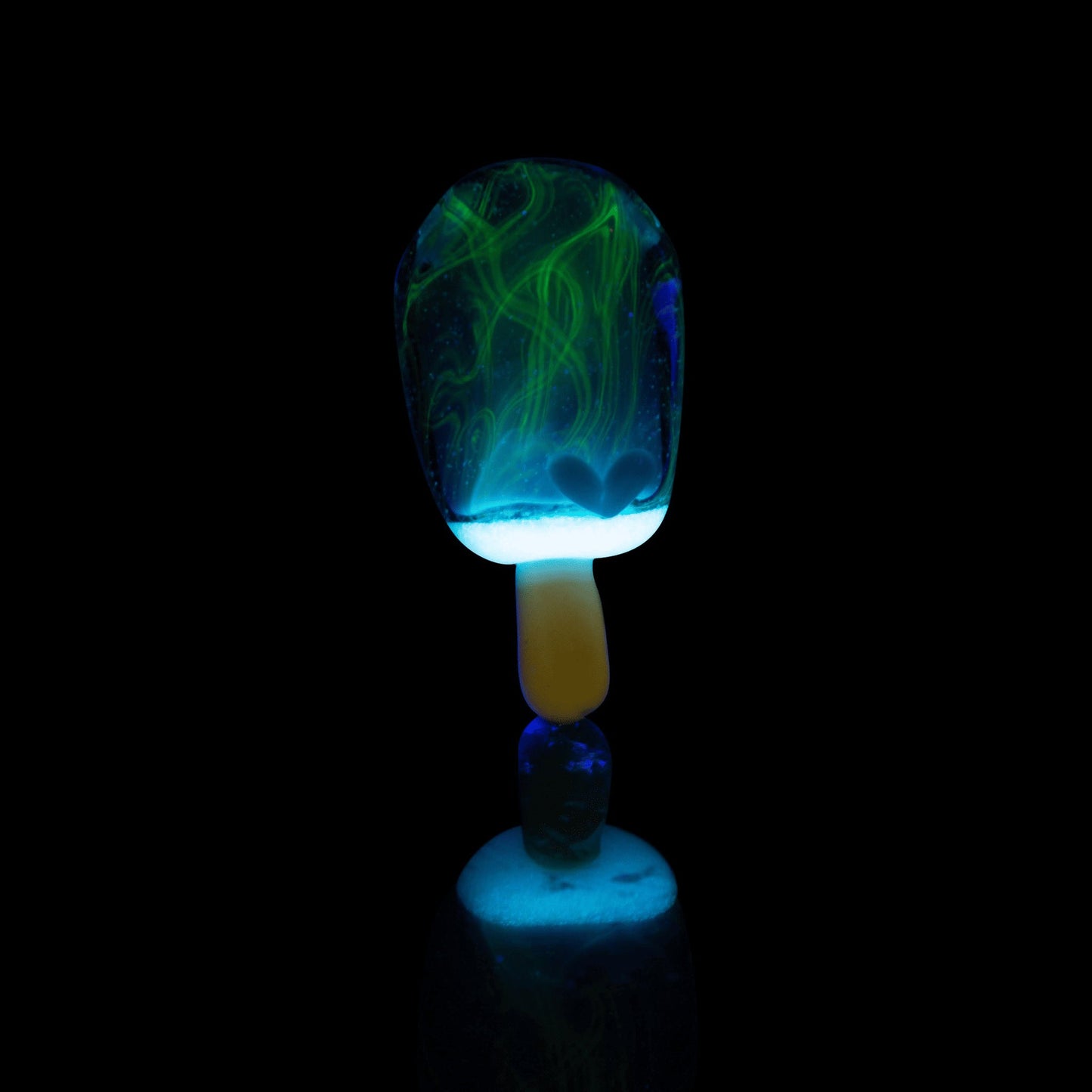 artisan-crafted glass pendant - Collab Scribbly Popsicle Pendant (B) by Sakibomb Hackysacky x Scomo Moanet (Scribble Season 2022)
