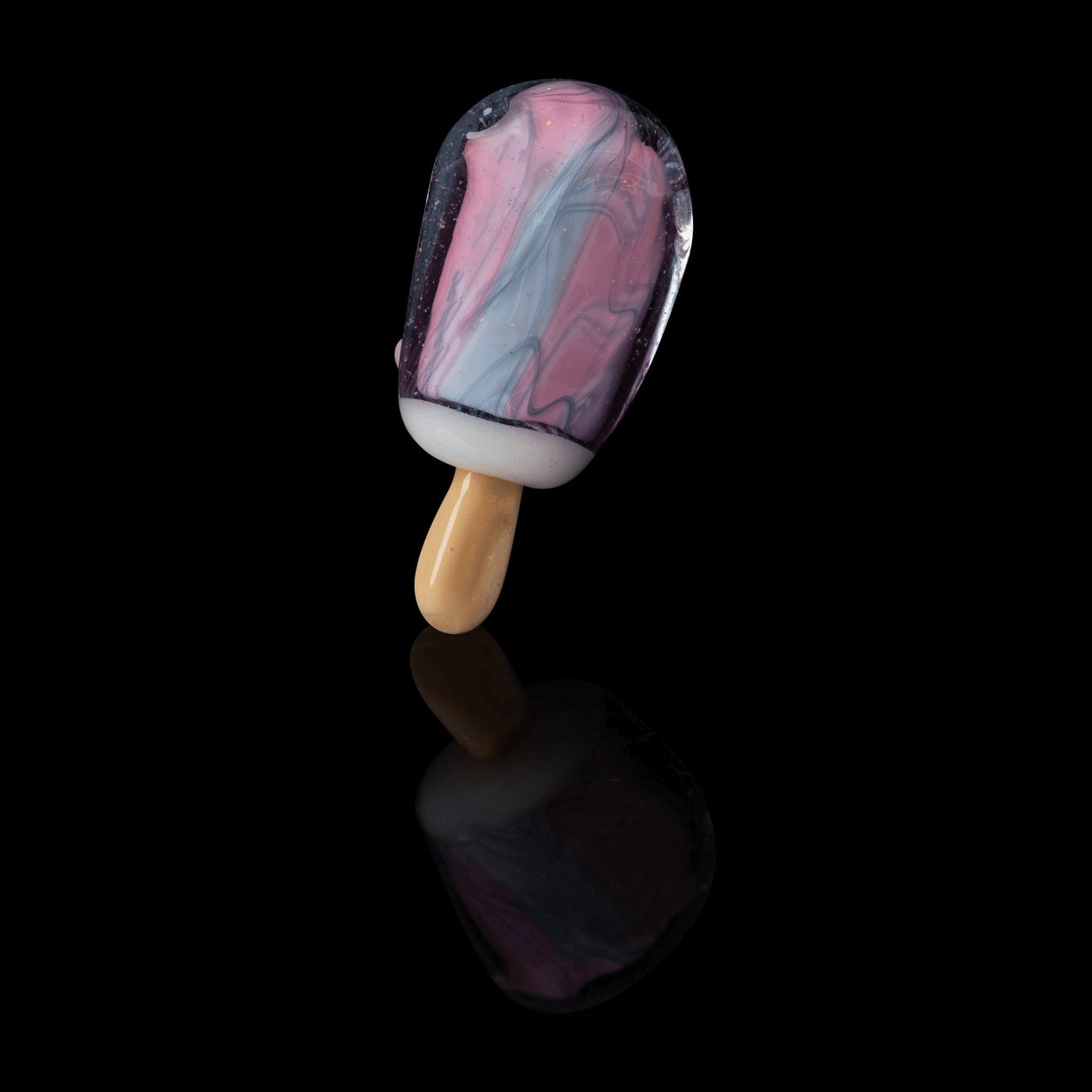 artisan-crafted glass pendant - Collab Scribbly Popsicle Pendant (B) by Sakibomb Hackysacky x Scomo Moanet (Scribble Season 2022)
