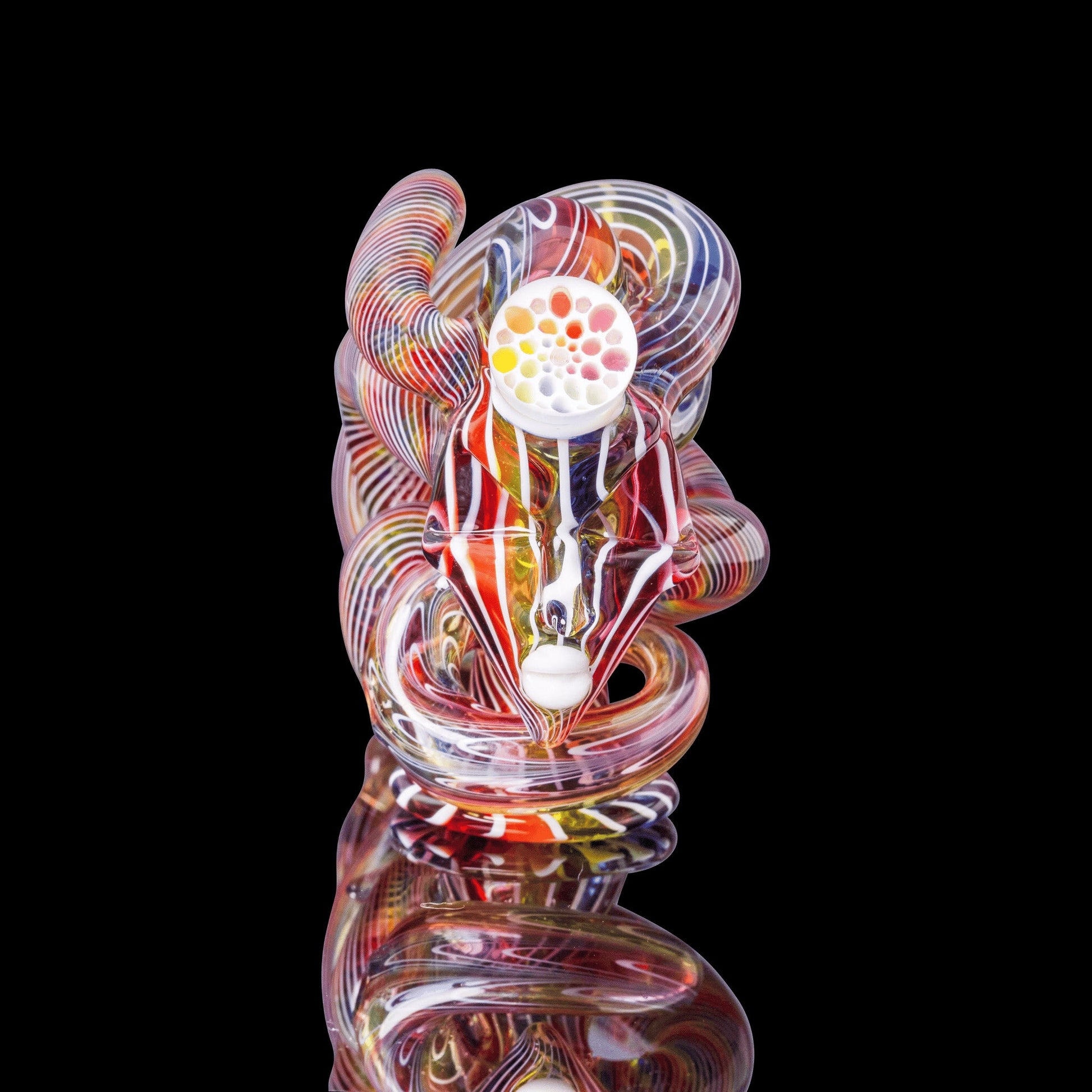 luxurious art piece - Collab Headlock by LaceFace x Karma Glass (Rainbow Equinox 2022)
