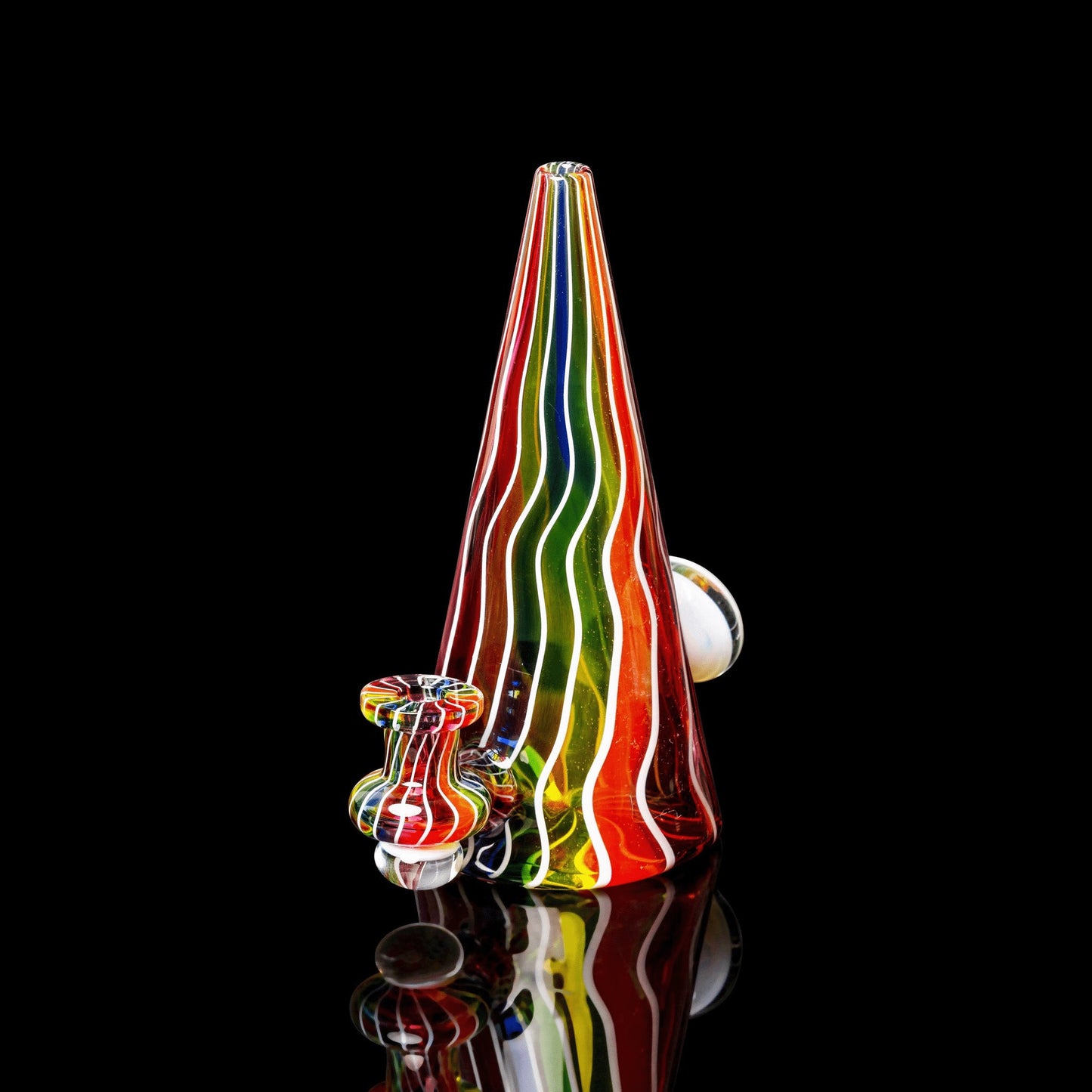 sophisticated art piece - Solo Prism by Karma Glass (Rainbow Equinox 2022)