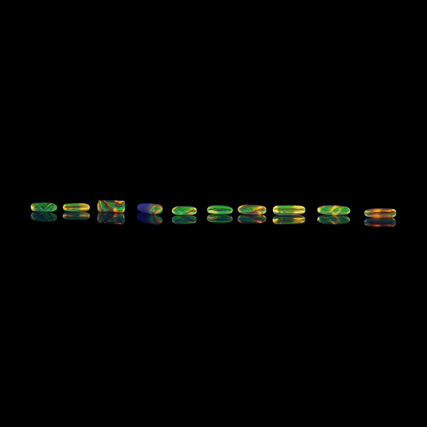 luxurious art piece - Solo Pillars by Karma Glass (Rainbow Equinox 2022)