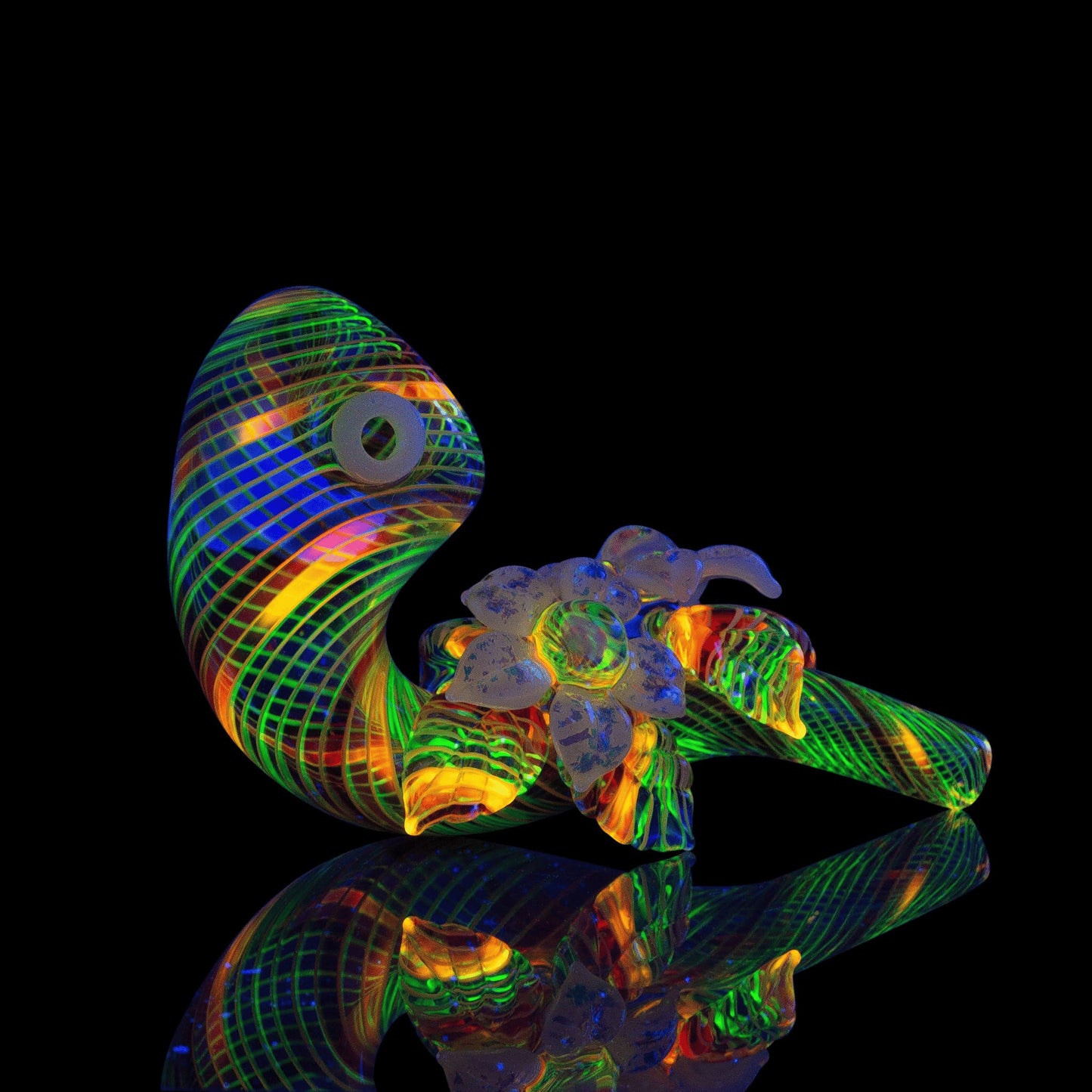 heady art piece - Collab Sherlock by Mars Glassworks x Karma Glass (Rainbow Equinox 2022)