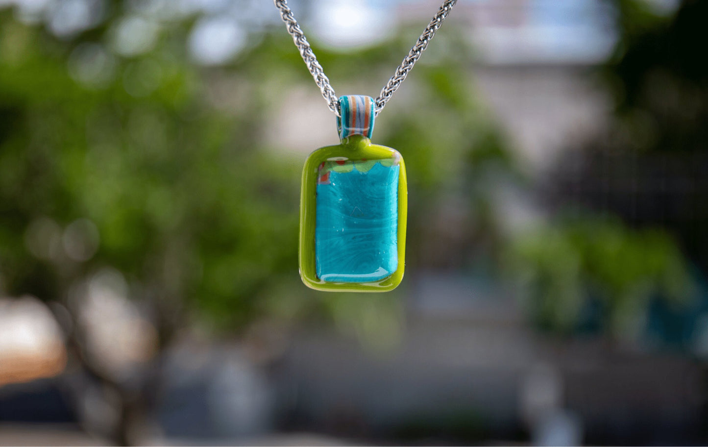 artisan-crafted glass pendant - Zkittlez Pendant (C) by Trip A (Sweater Weather)