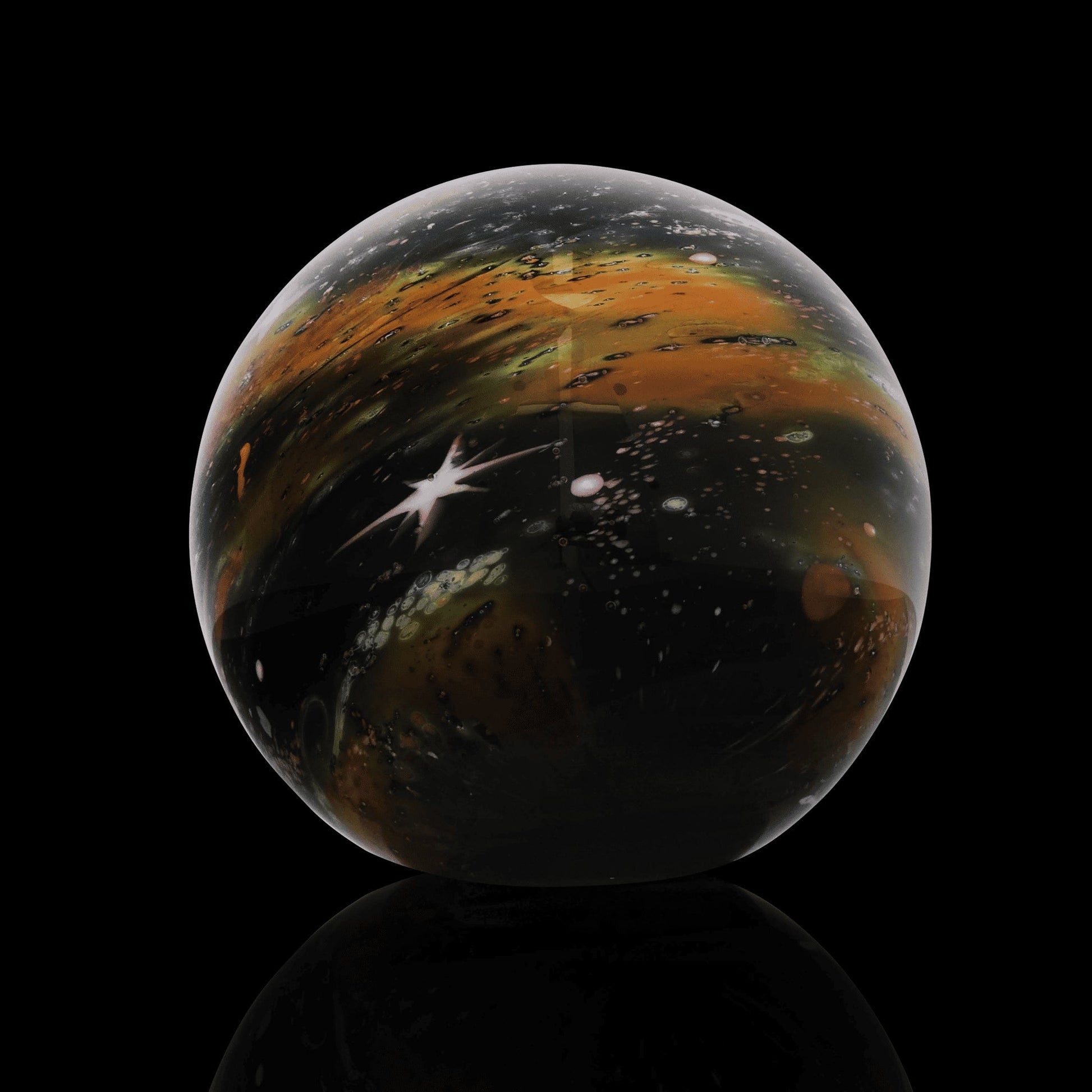 hand-blown art piece - Intergalactic Orb by Nathan (N8) Miers (SCOPE 2022)