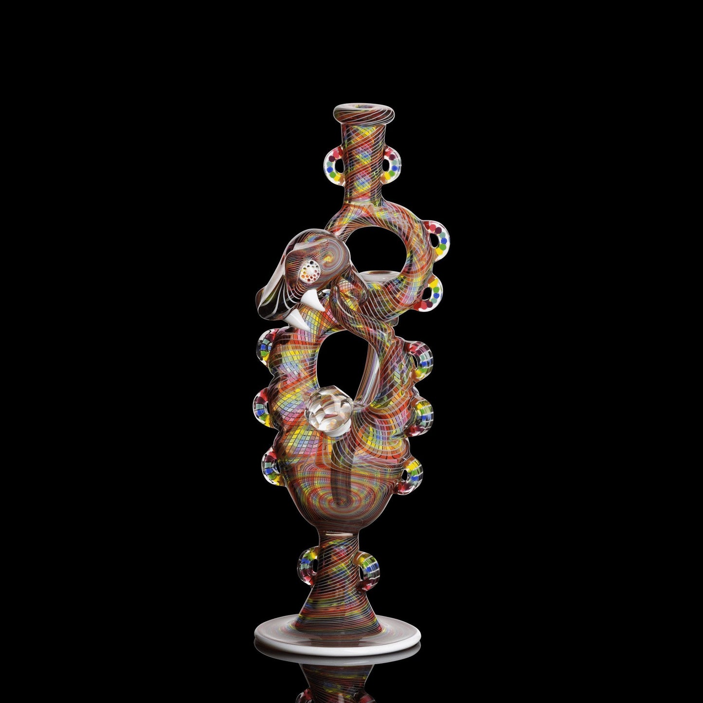 hand-blown art piece - Rainbows and Snakes by Karma x Niko Cray (SCOPE 2022)