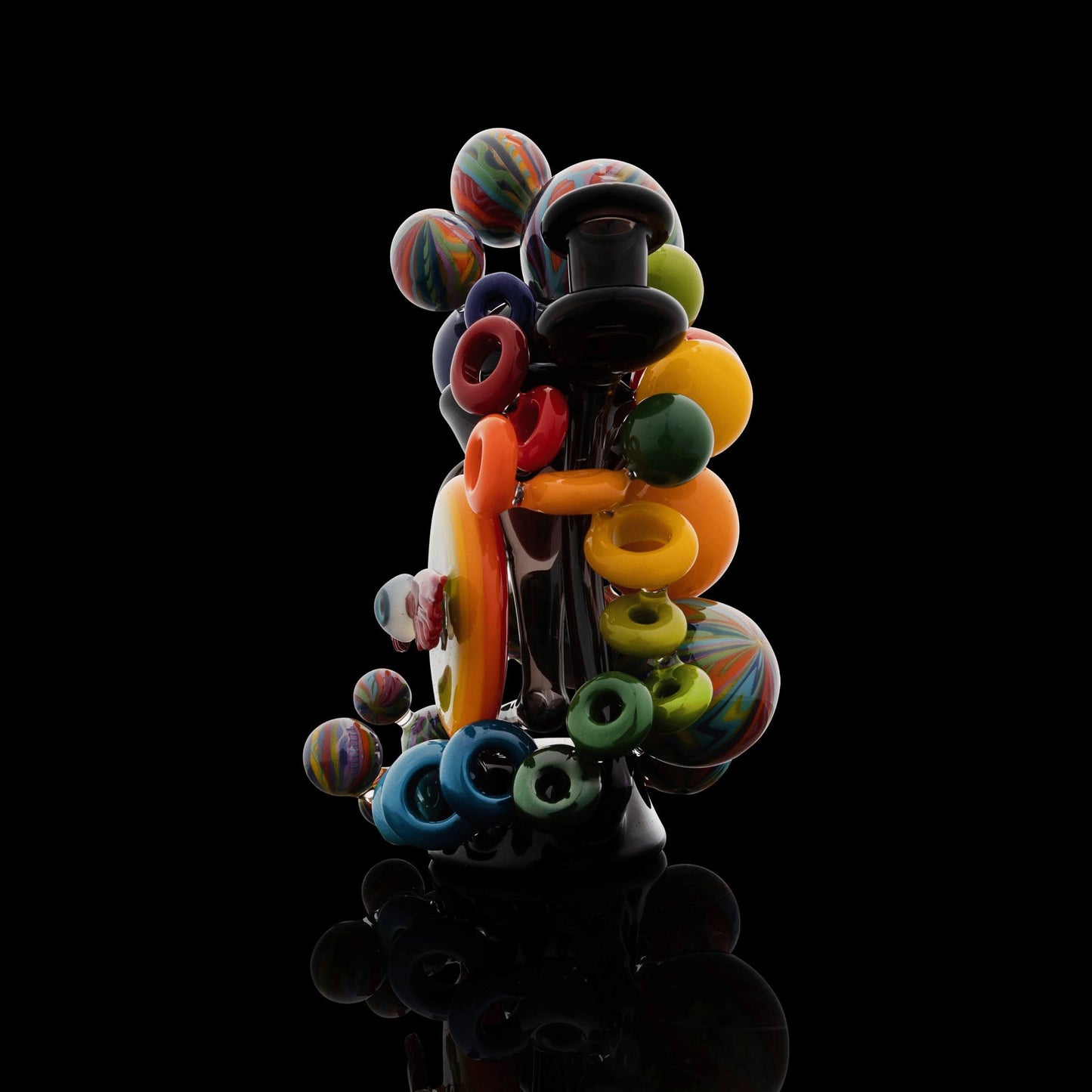 hand-blown art piece - Triple Asymmetry by Trip A x Snic Barnes (SCOPE 2022)