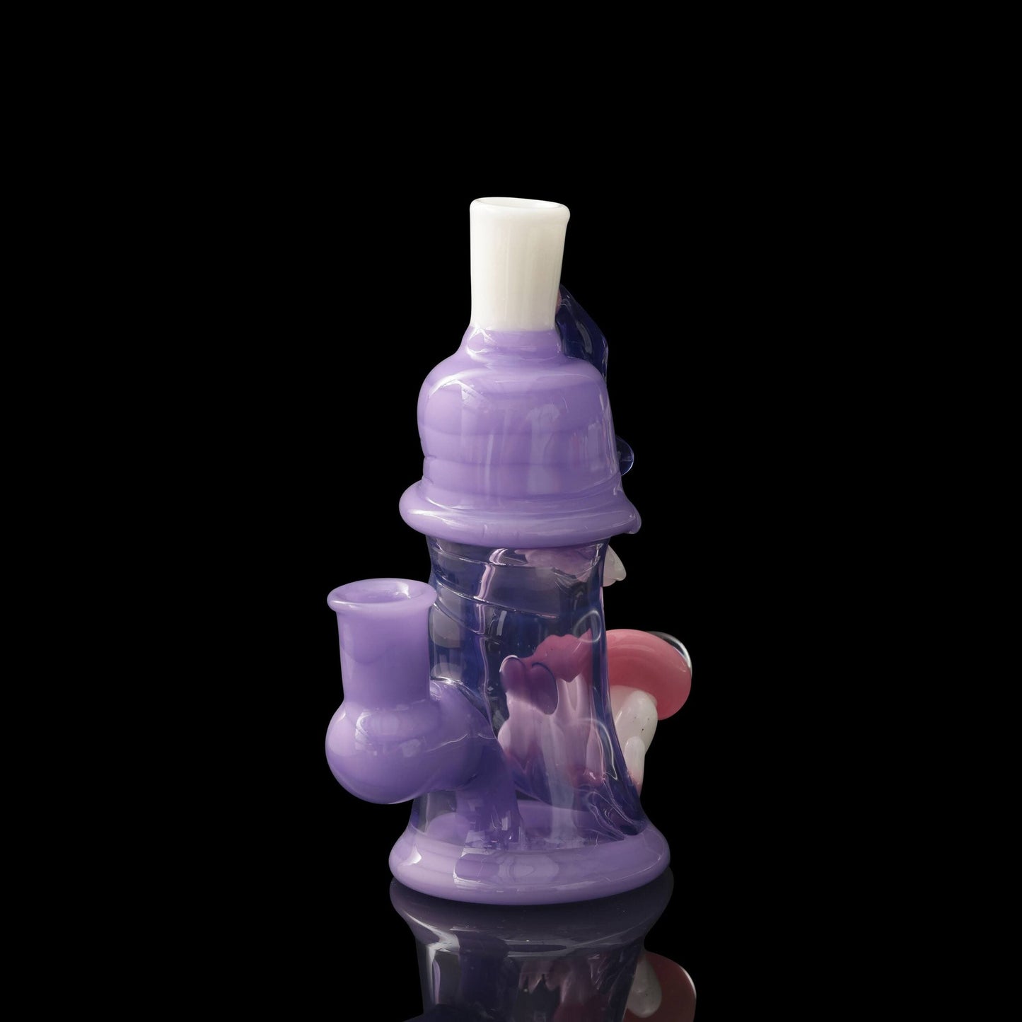 meticulously crafted design of the Purple Down & Dirty Mini Rig by GlassHole (2023)