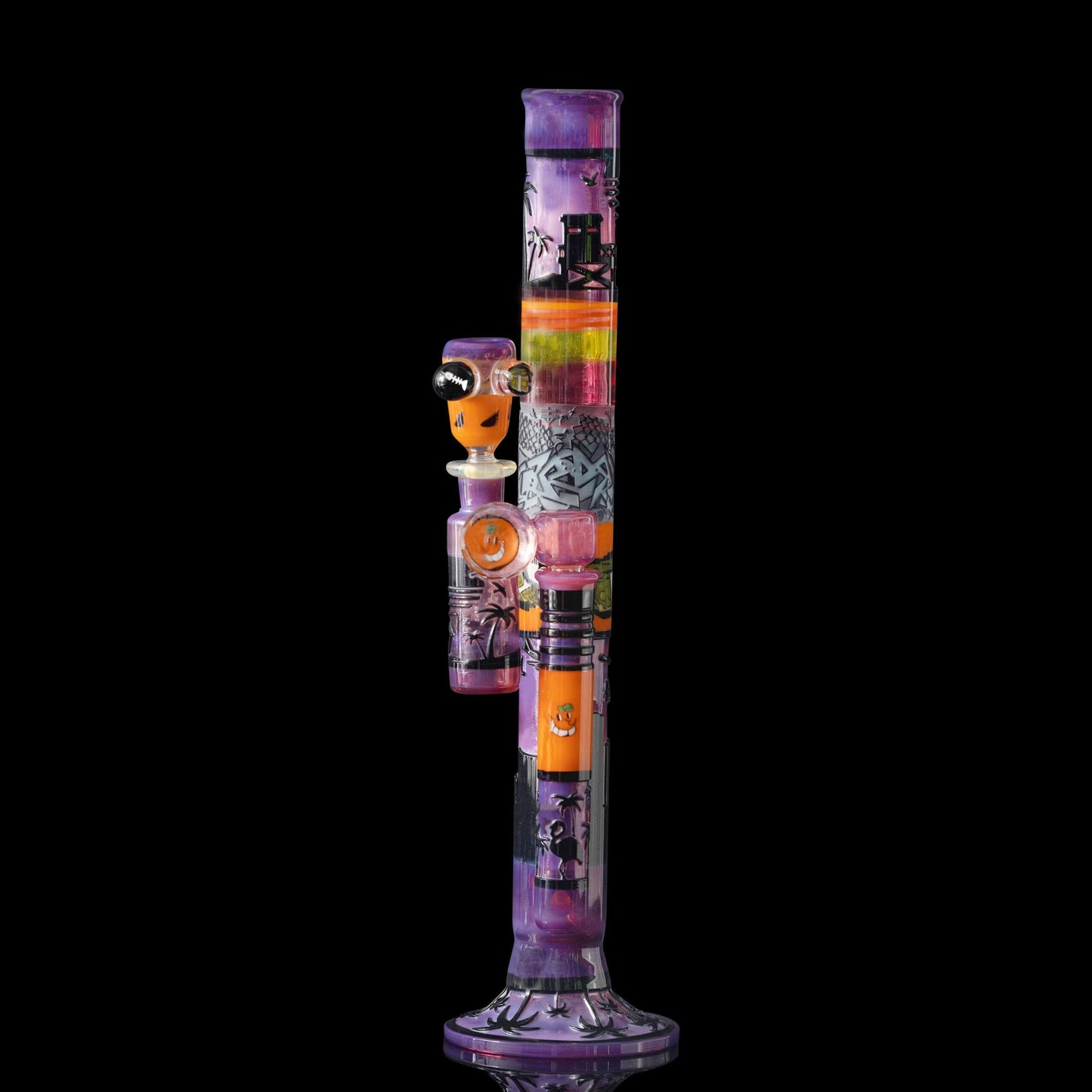 exquisite art piece - Subliminal x Atomik x Groe Straight Tube Set with Dry Catcher (Got the Juice Vol. 2)