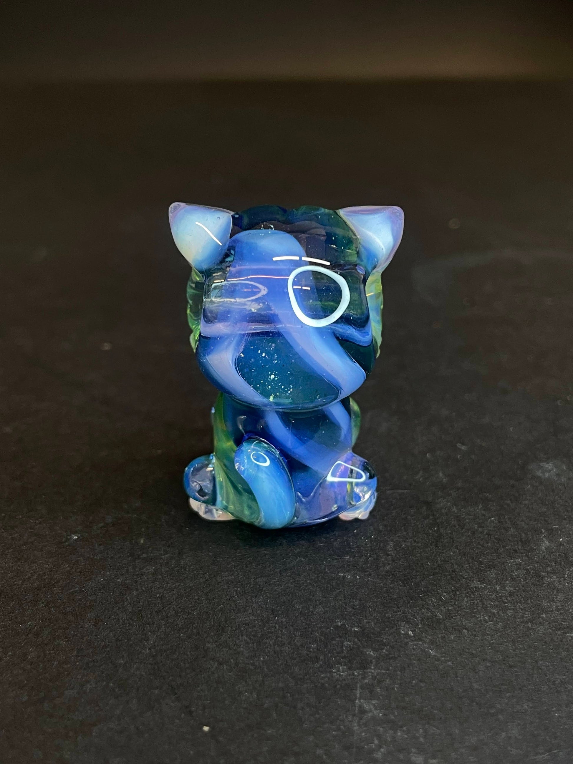 artisan-crafted glass pendant - Kitty Pendant (P) by Nathan Belmont (2023)