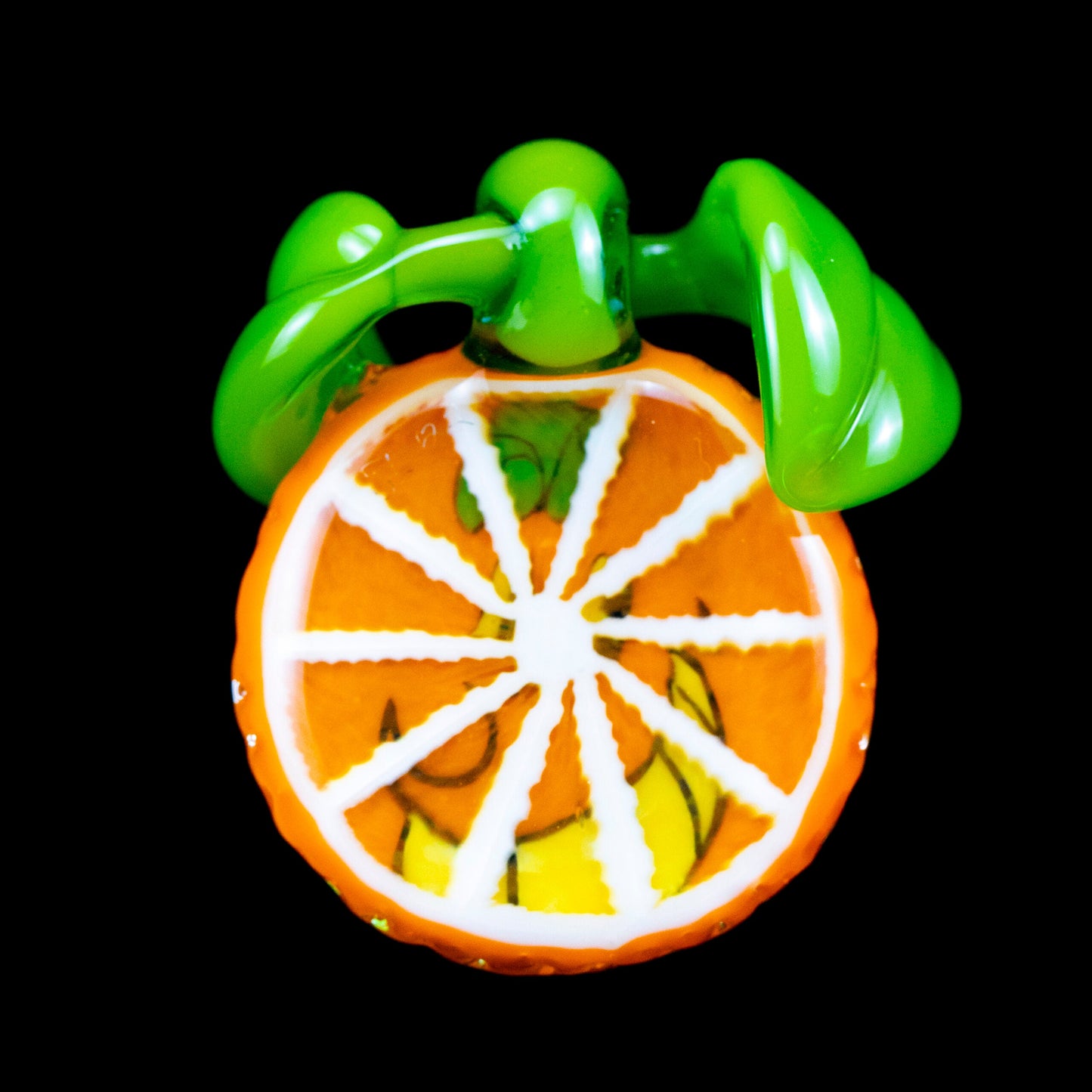 meticulously crafted glass pendant - Lyons x Atomik x Groe Orange Slice Pendant (Got the Juice Vol. 2)