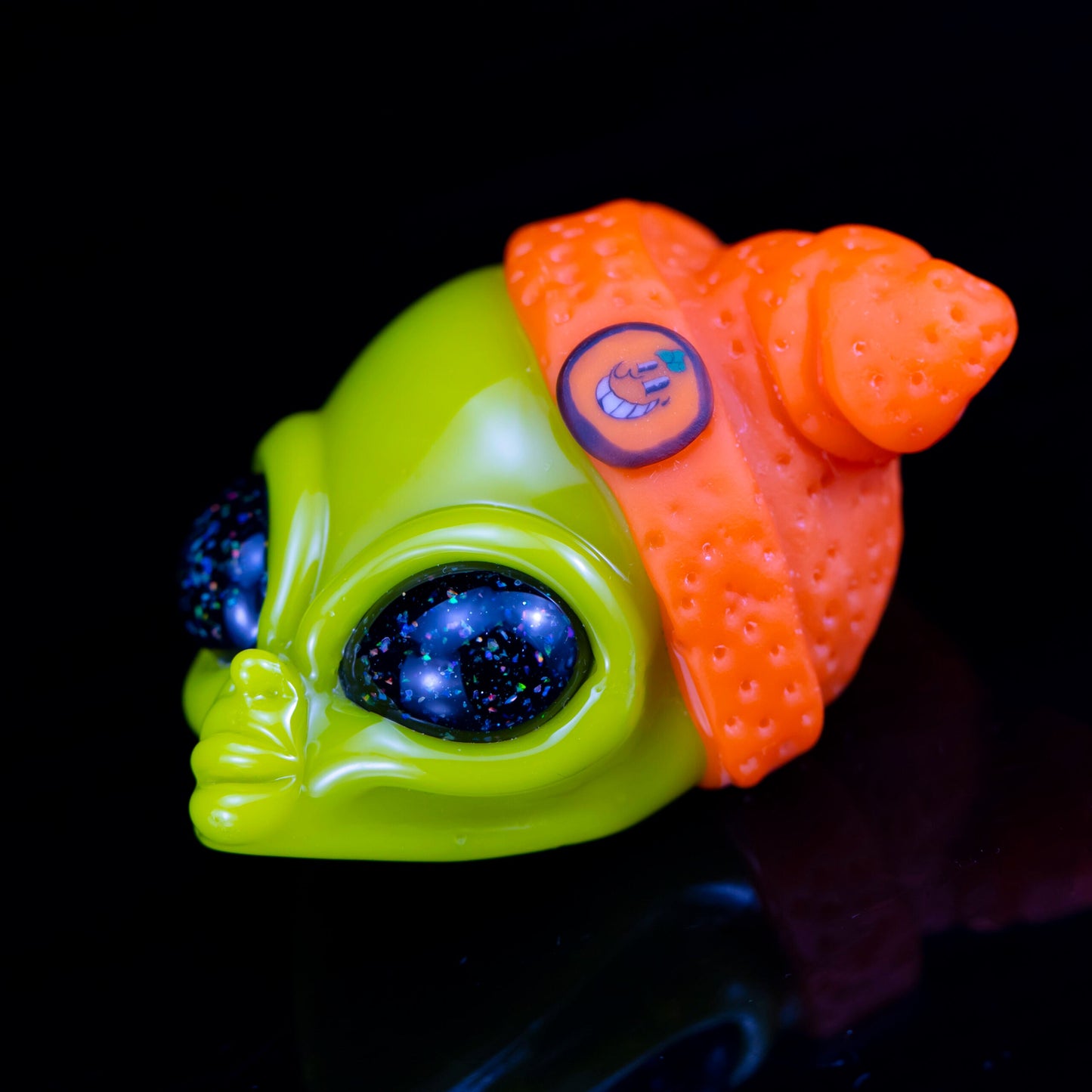 hand-blown glass pendant - Ghost x Atomik x Groe Alien Pendant (Got the Juice Vol. 2)